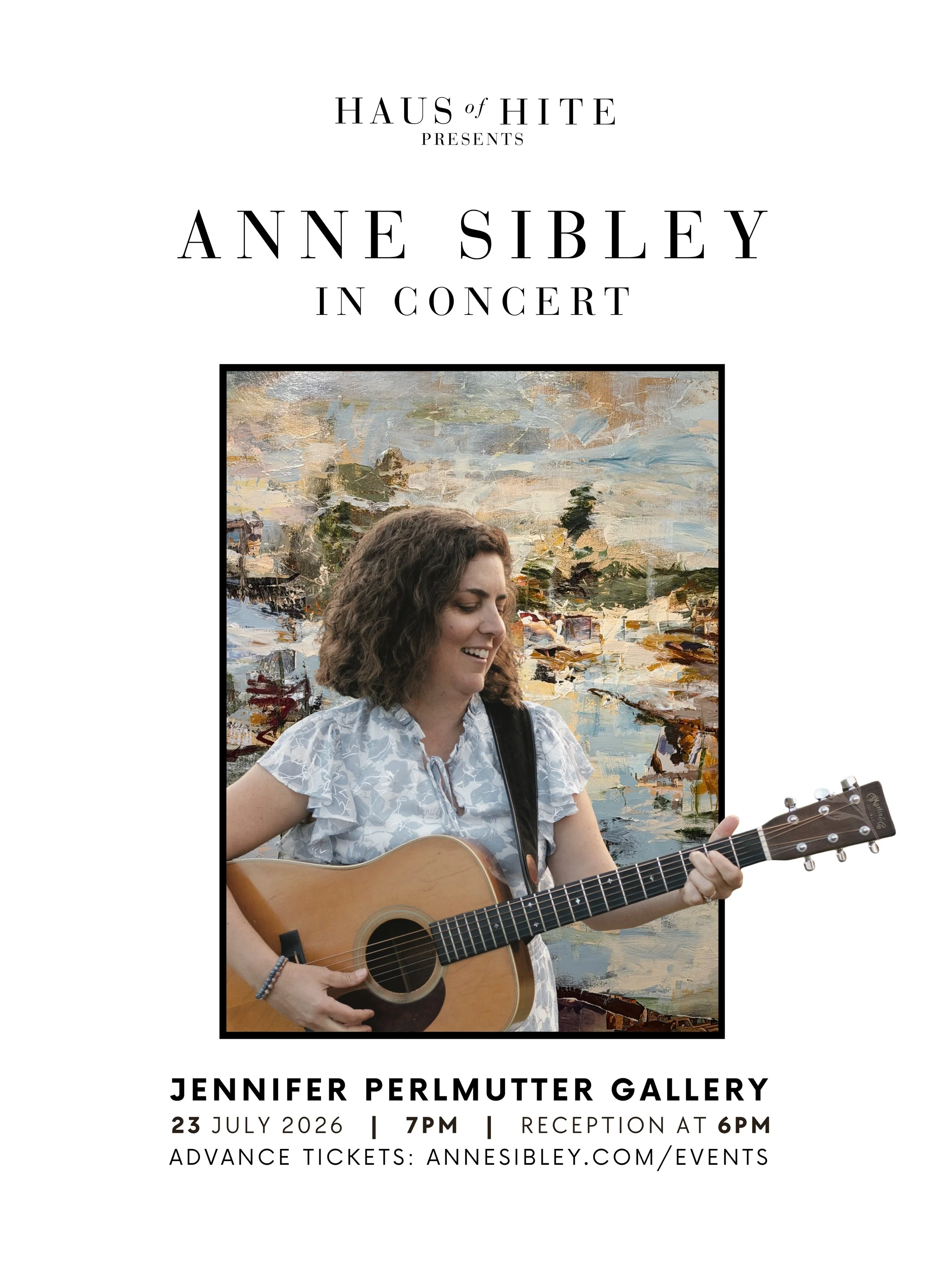 Solo Concert at Jennifer Perlmutter Gallery, presented by Haus of Hite