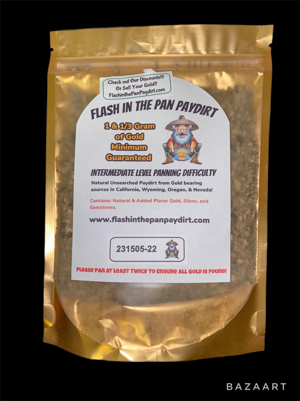 1.33 Gram Bag — Flash in the Pan Paydirt