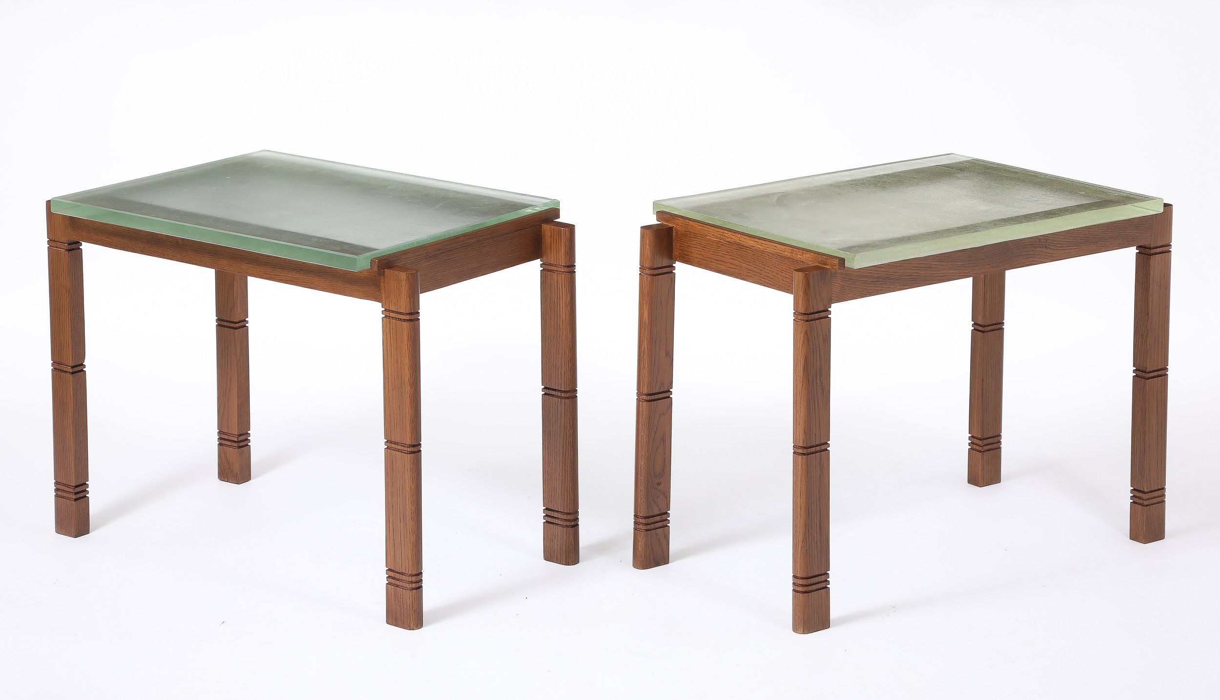 Pair Of Saint-Gobain Dudouyt Tables