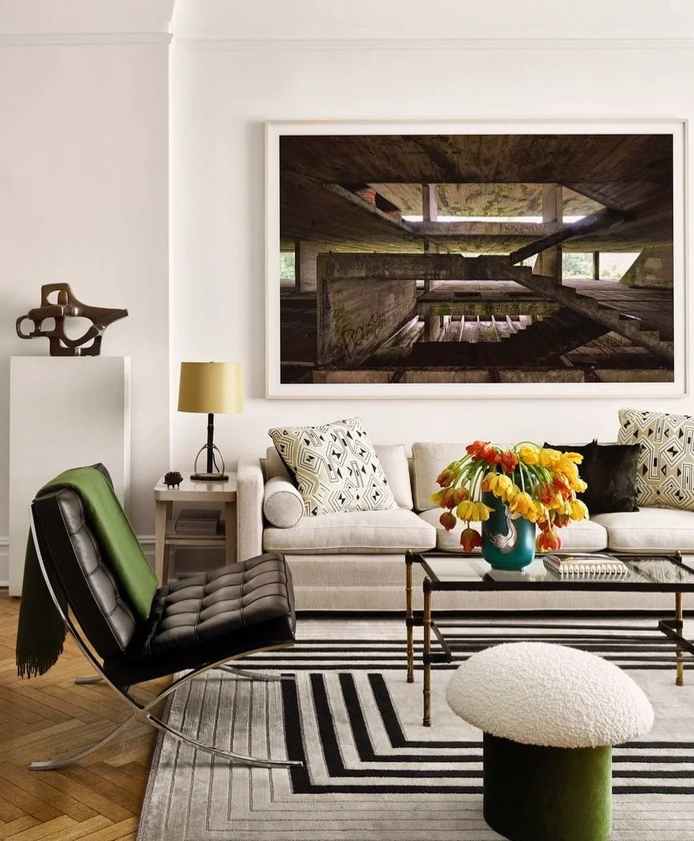 Textured shot featuring a coffee table we love from @carlosdavidstudio seen in @elledecor. Photography @douglasfriedman, styling @mieketenhave