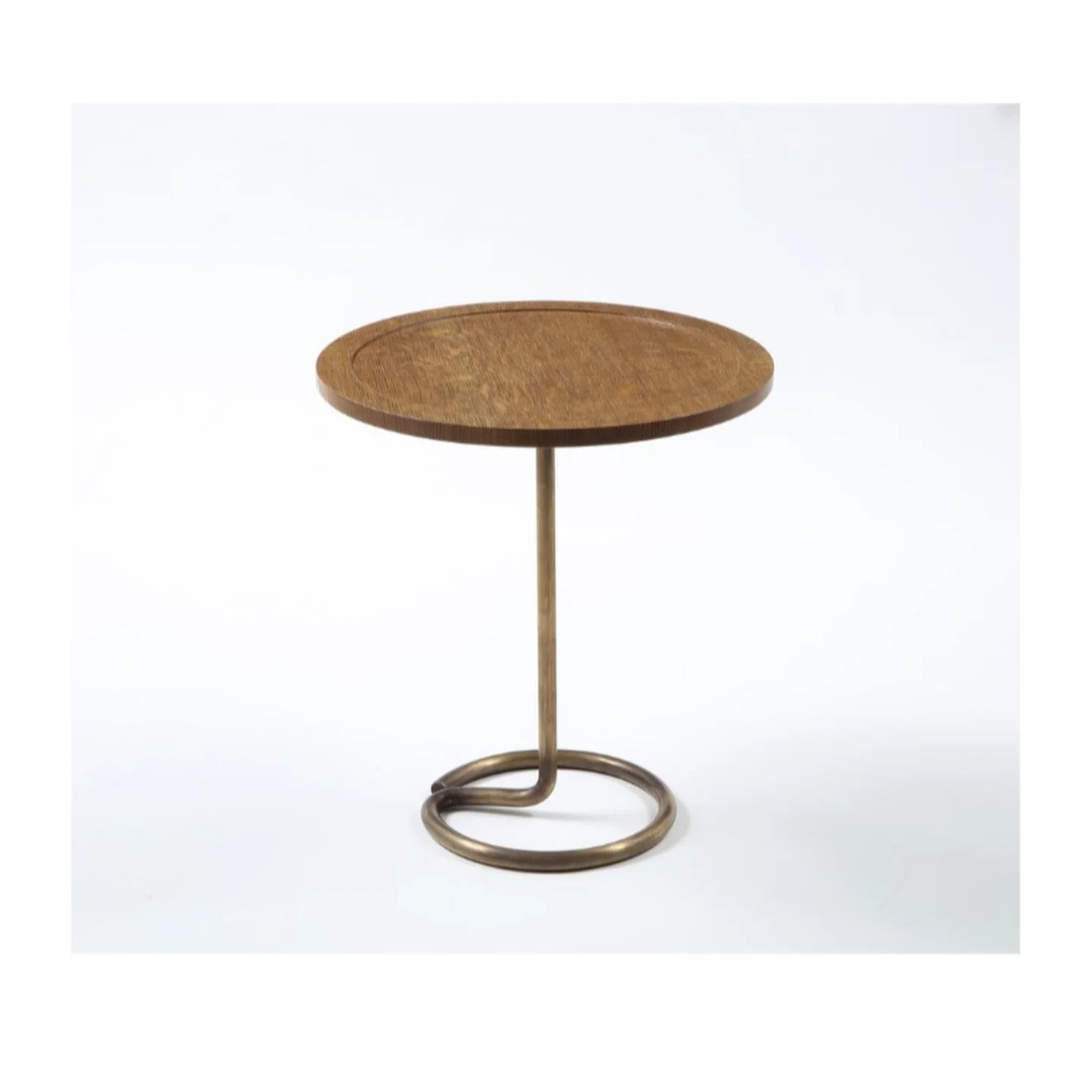 Pair of Herbst for Stablet Side Table in Brass & Oak online now