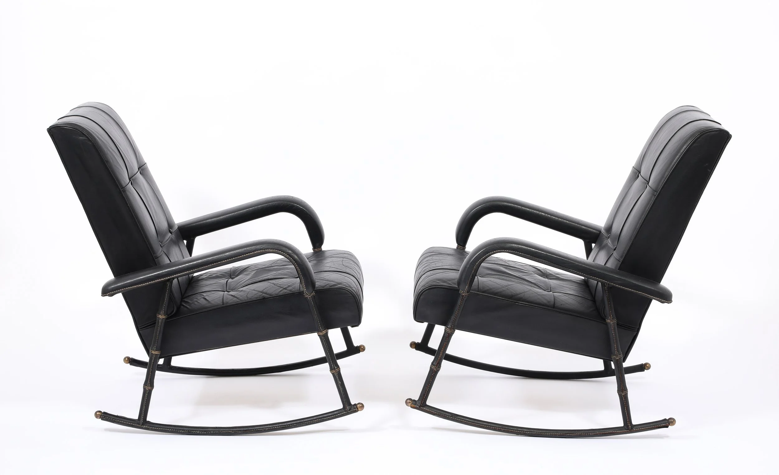 Jacques Adnet Rocking Chairs