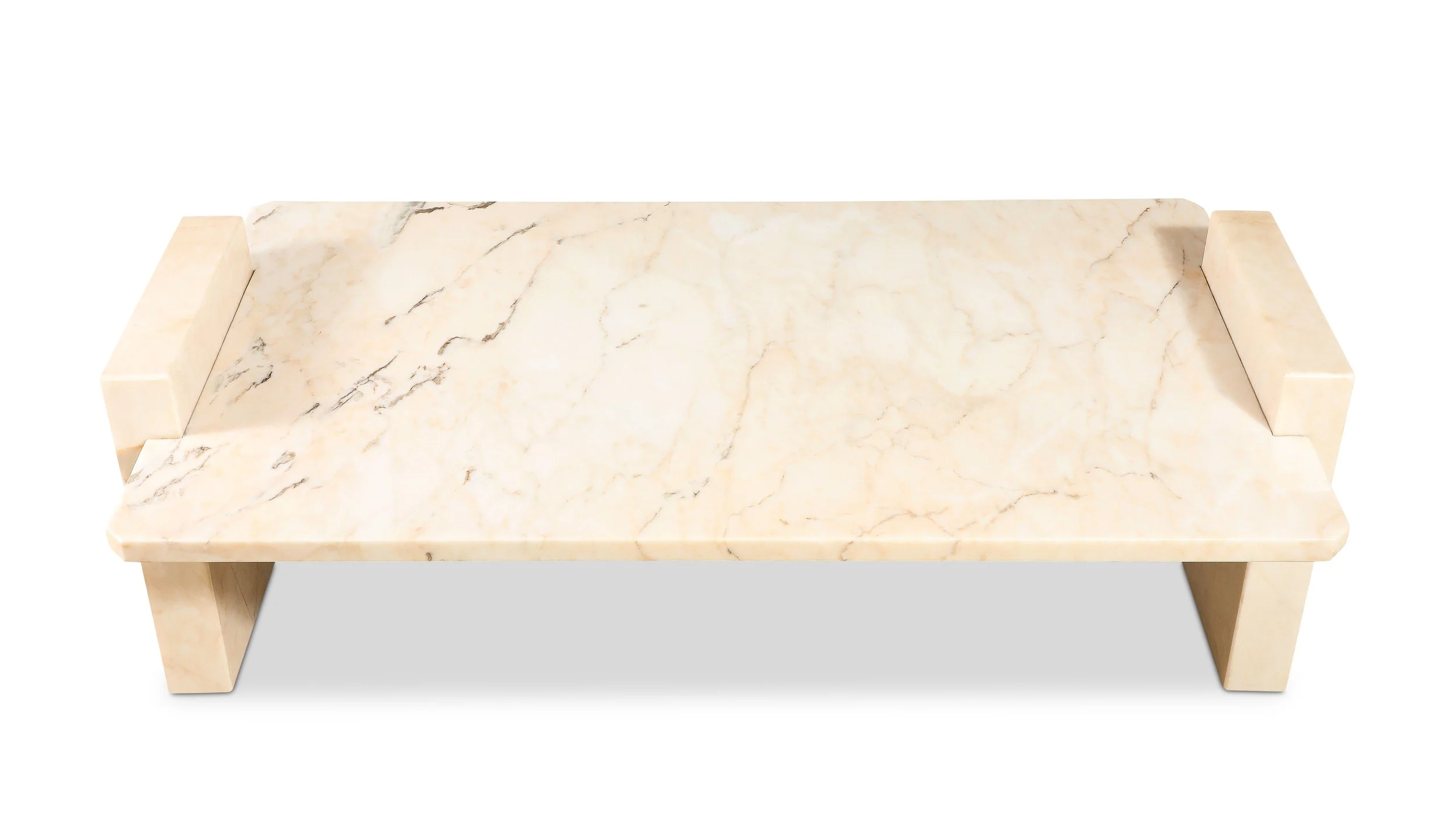 Large Suspended Marble Table