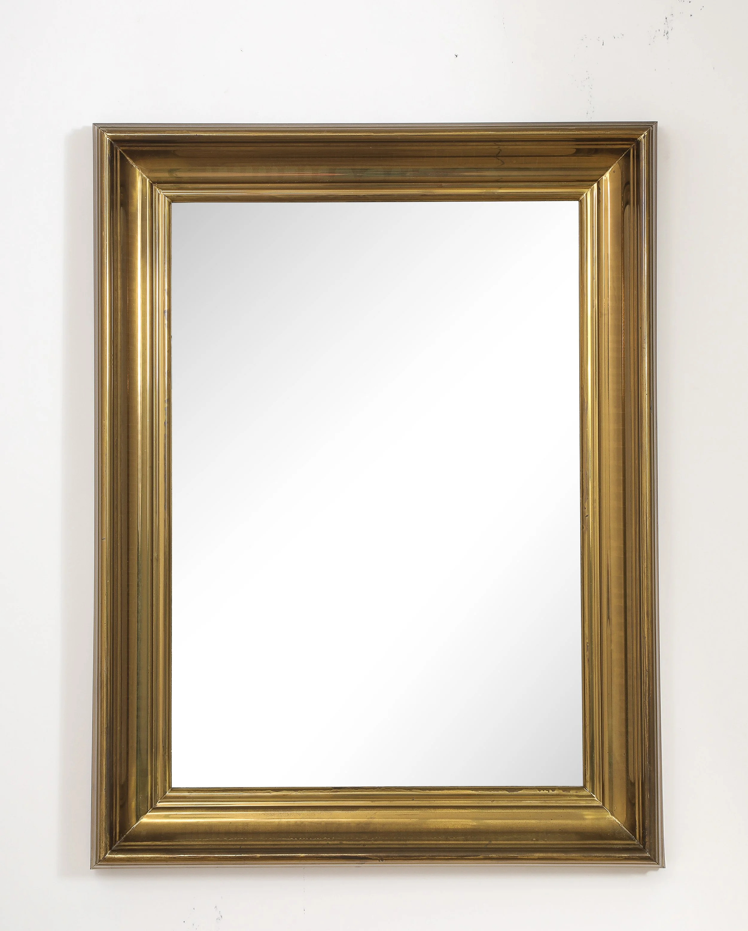 Solid Brass “Godron” Mirror