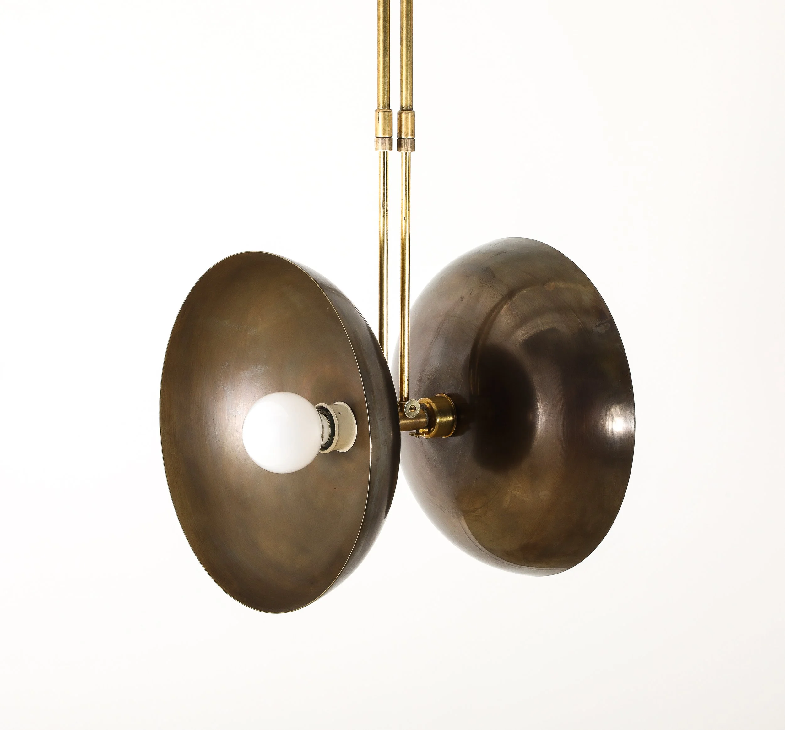 Adjustable Dual Brass Pendant