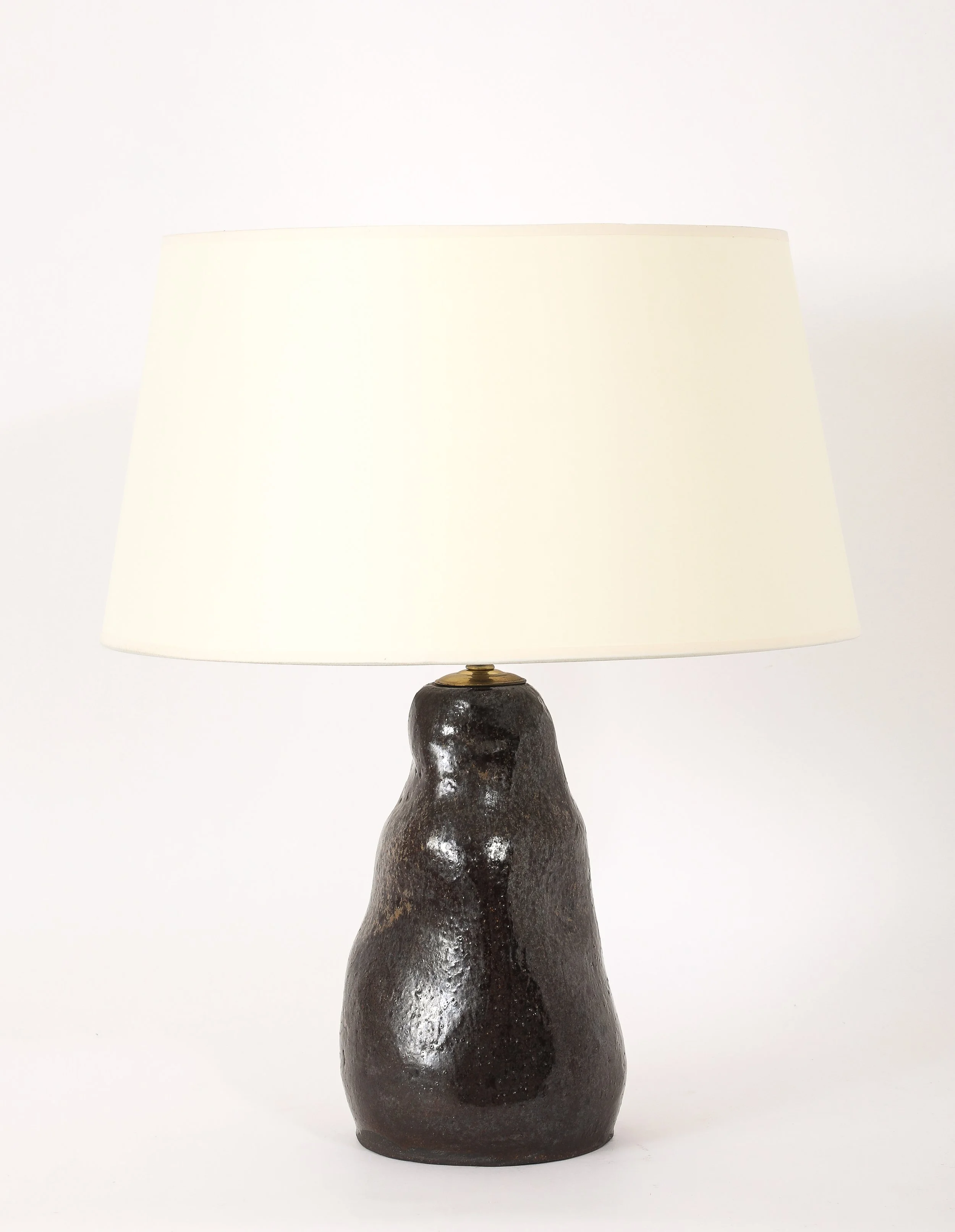 Large Earthenware Table Lamp #1