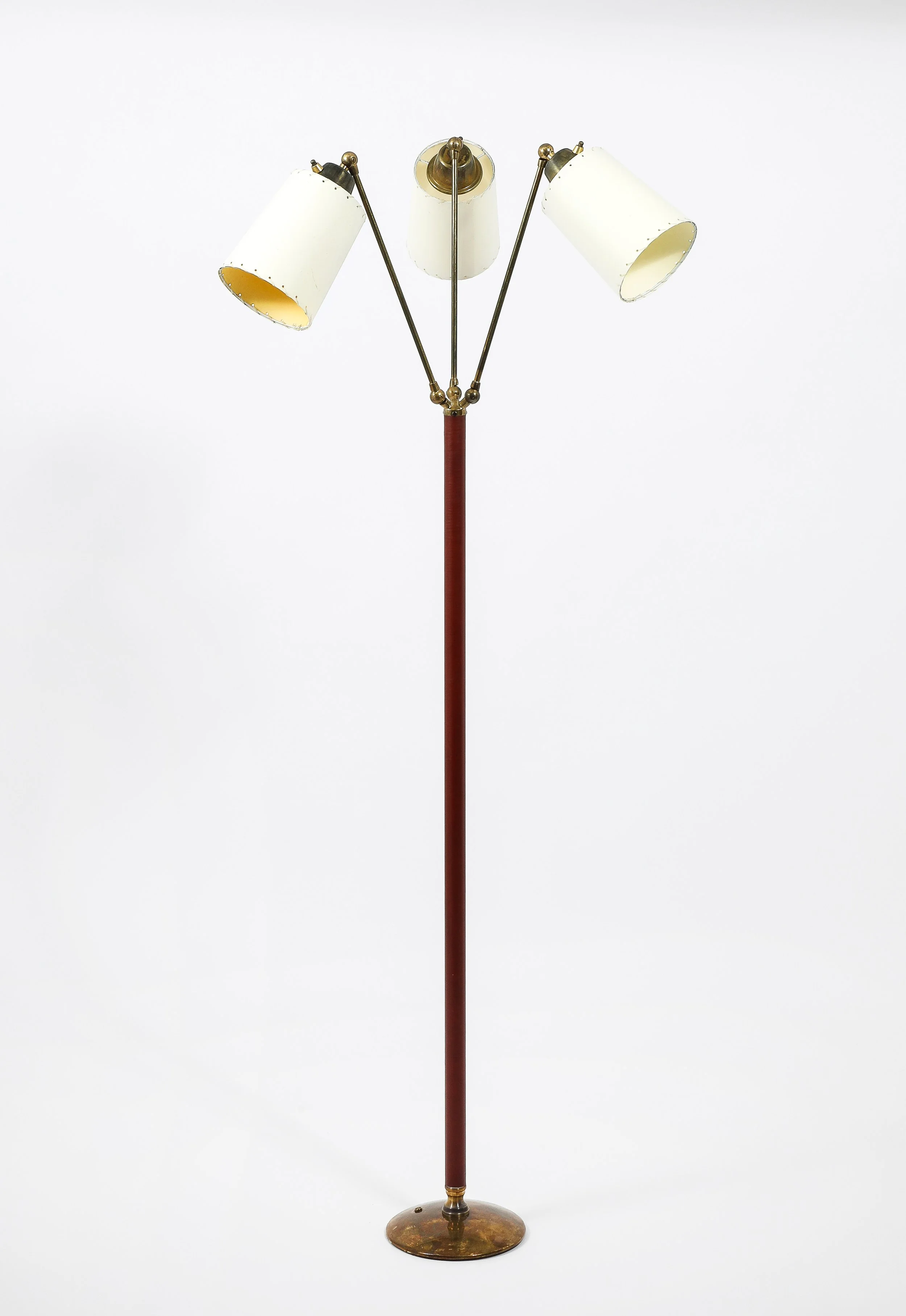 Jacques Adnet Tri-Head Lamp