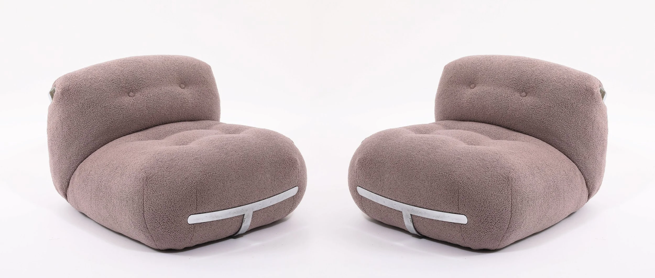 Italian “Cloud” Slipper Chairs