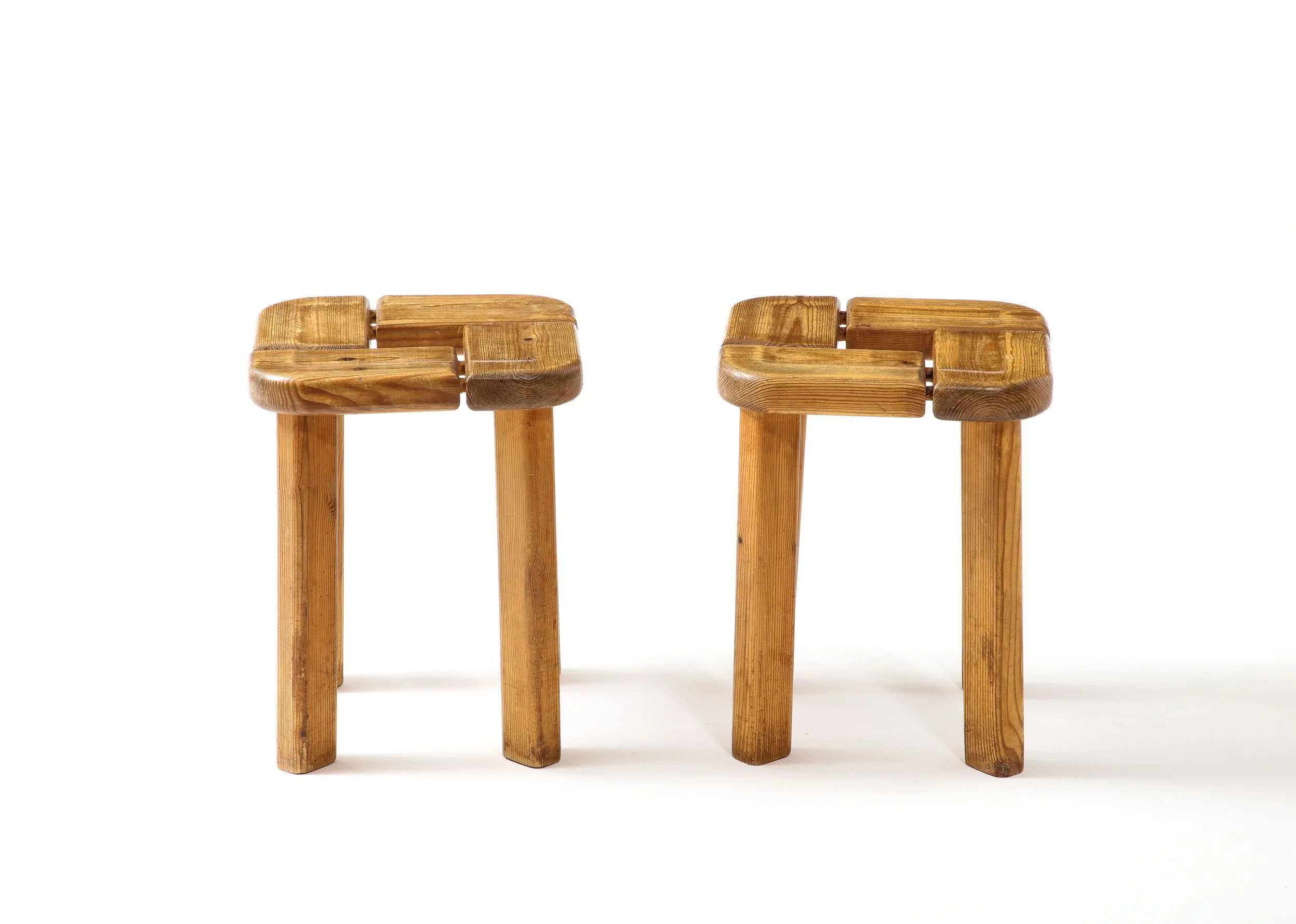 MAISON PASCAL BOYER - Pine Patch Stools by Olof Ottelin