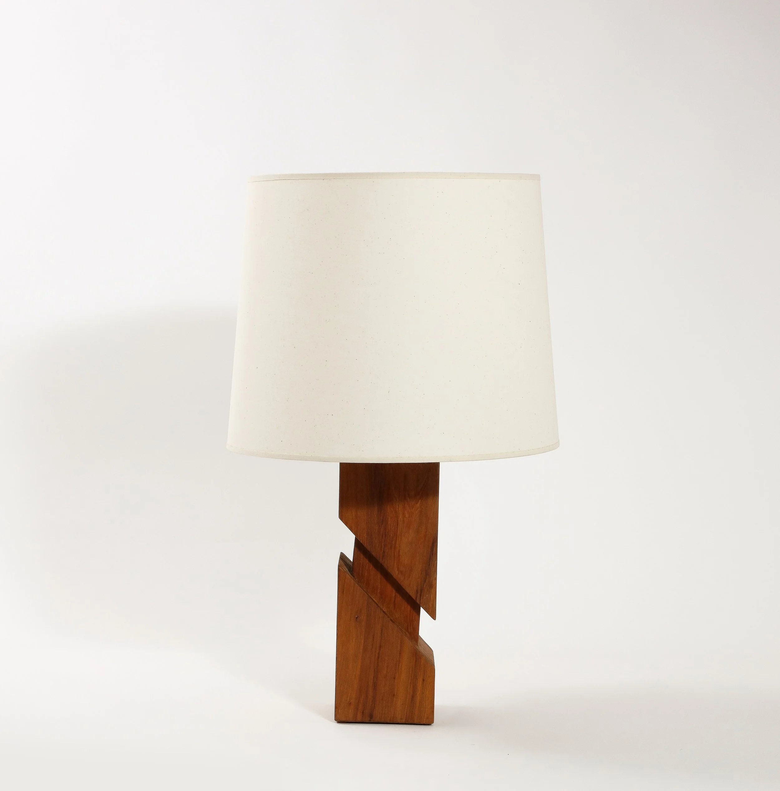 Split Carved Cubist Lamp