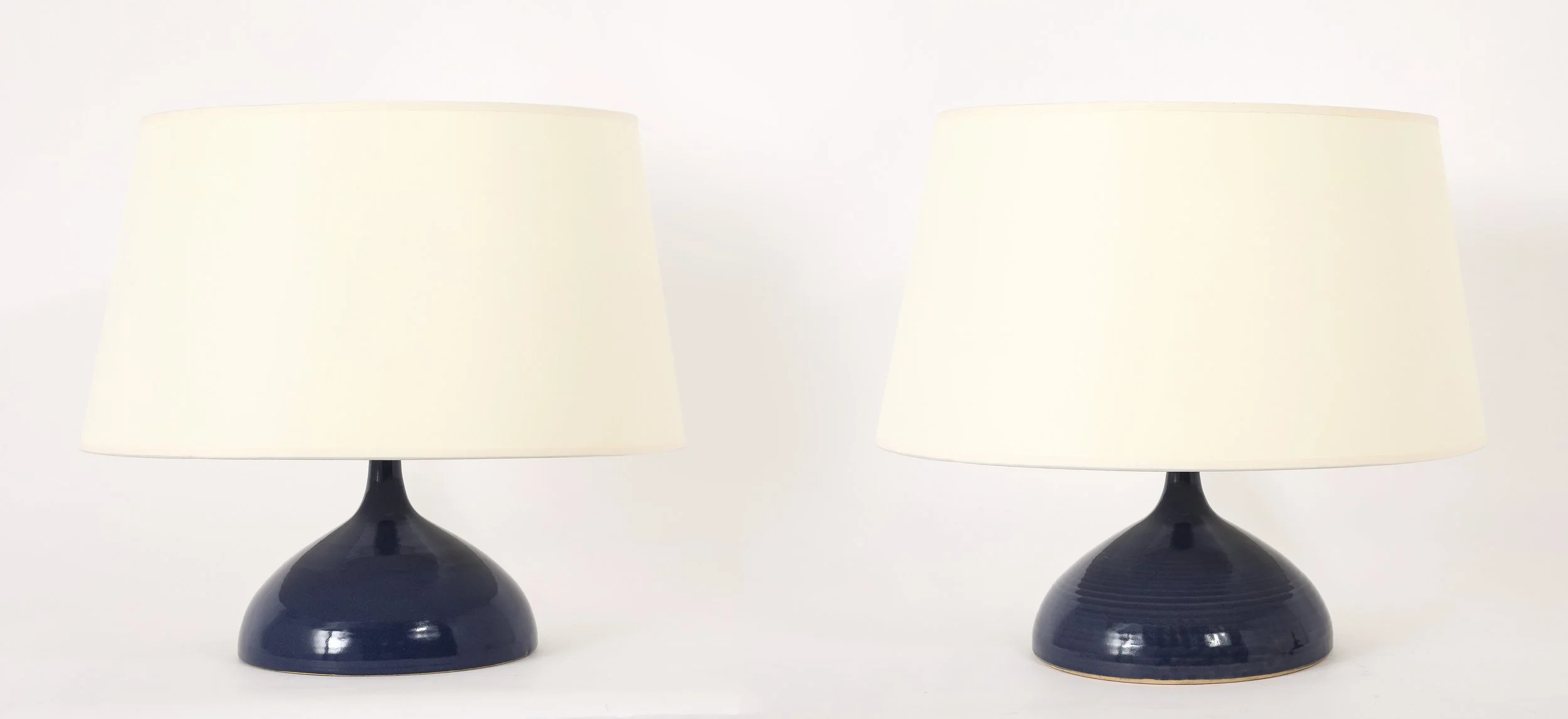 Blue “Dots” Ceramic Table Lamps