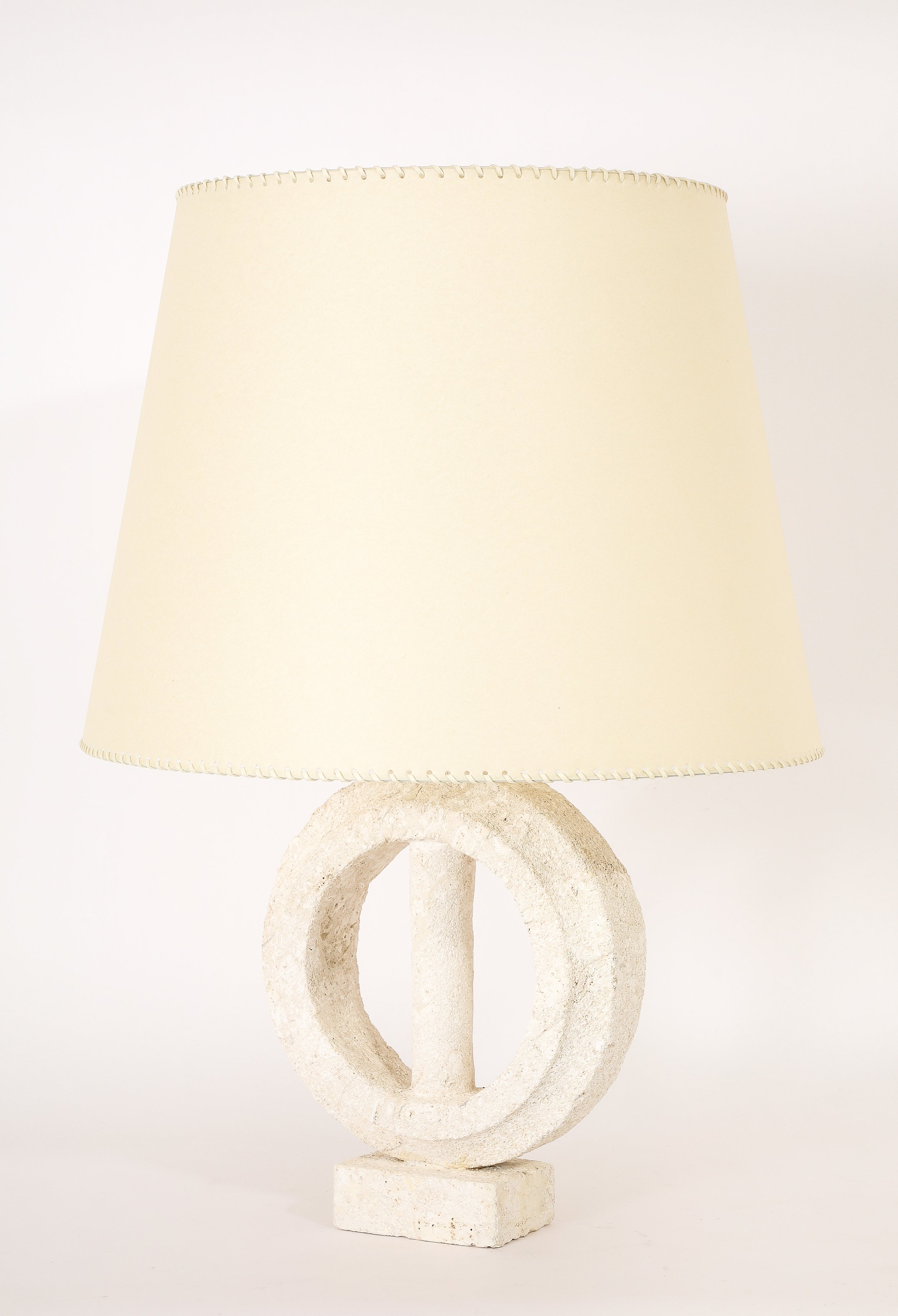 Sandstone “Pierced Ring” Lamp