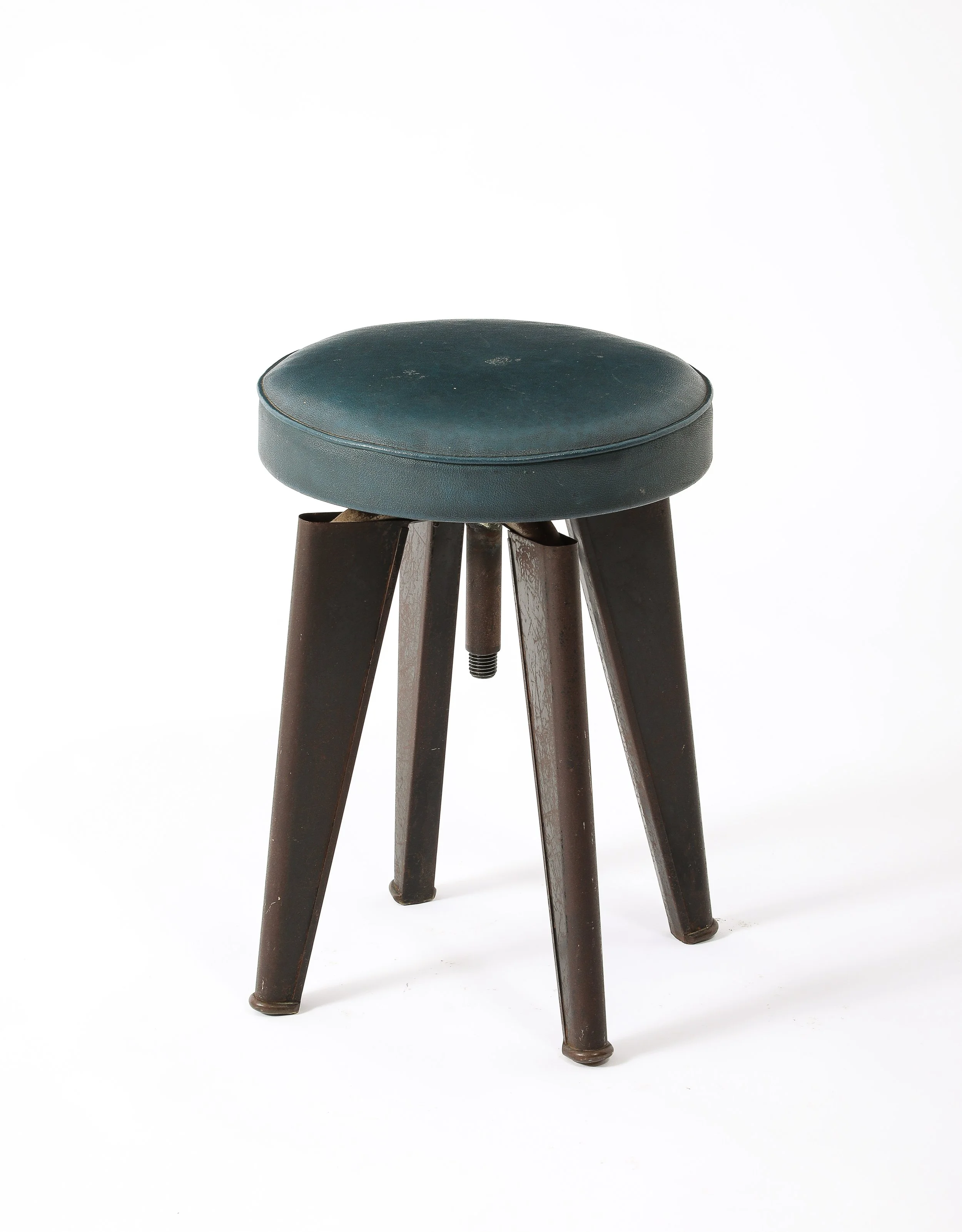 Blue Dominique “Clemenceau” Stool
