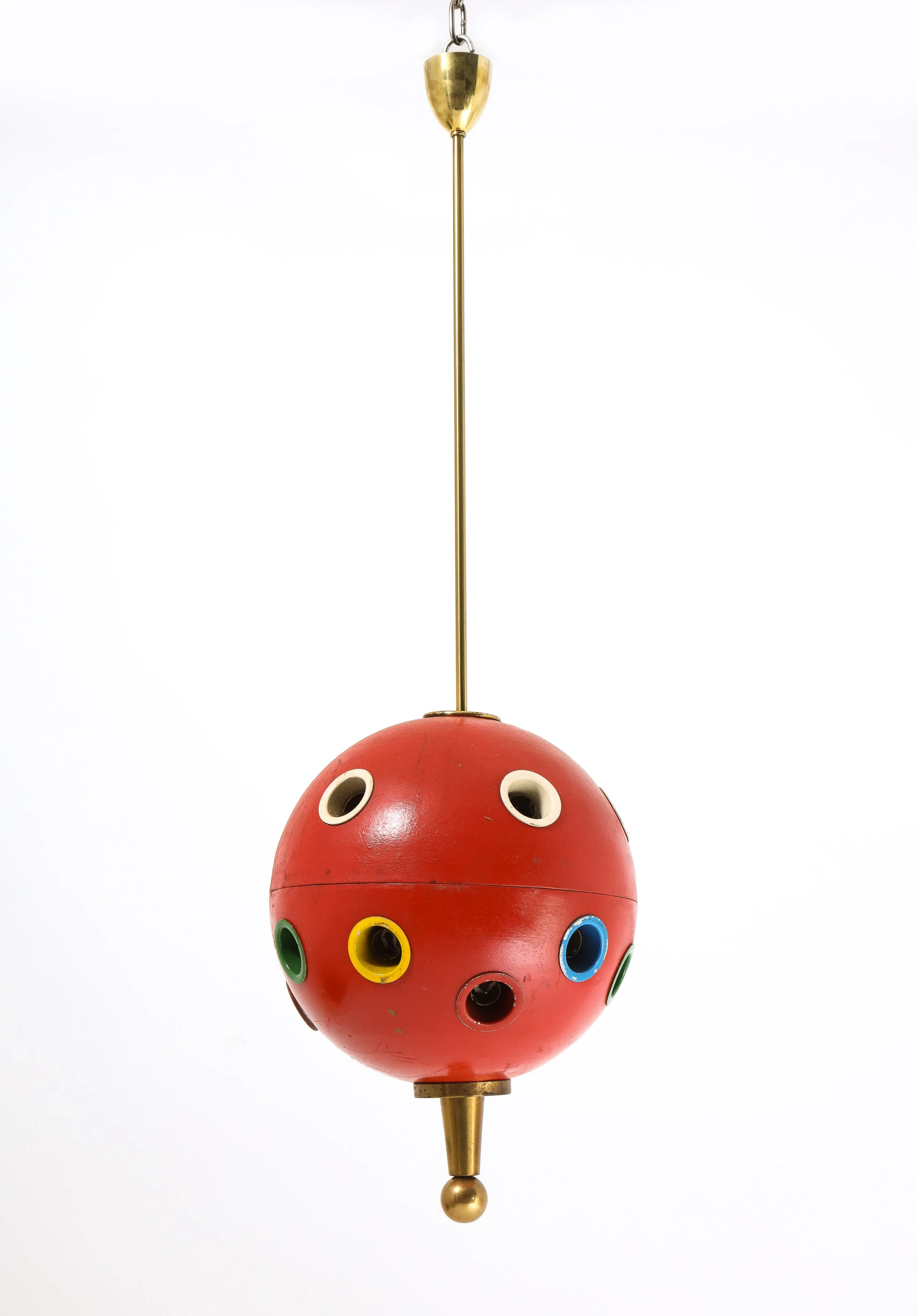 Red Oscar Space Age Torlasco 551 Pendant