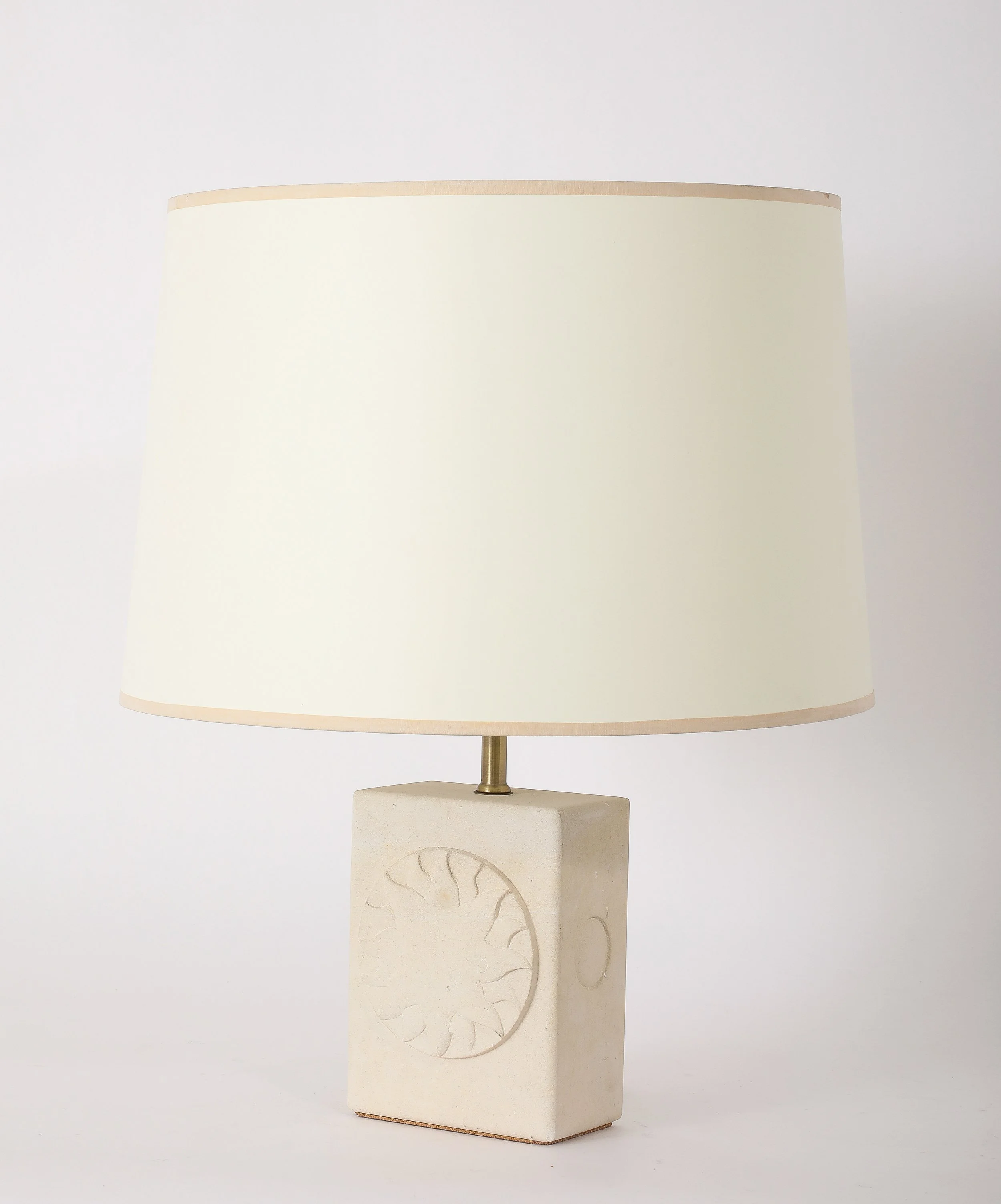 Abstract Sun Limestone Table Lamp