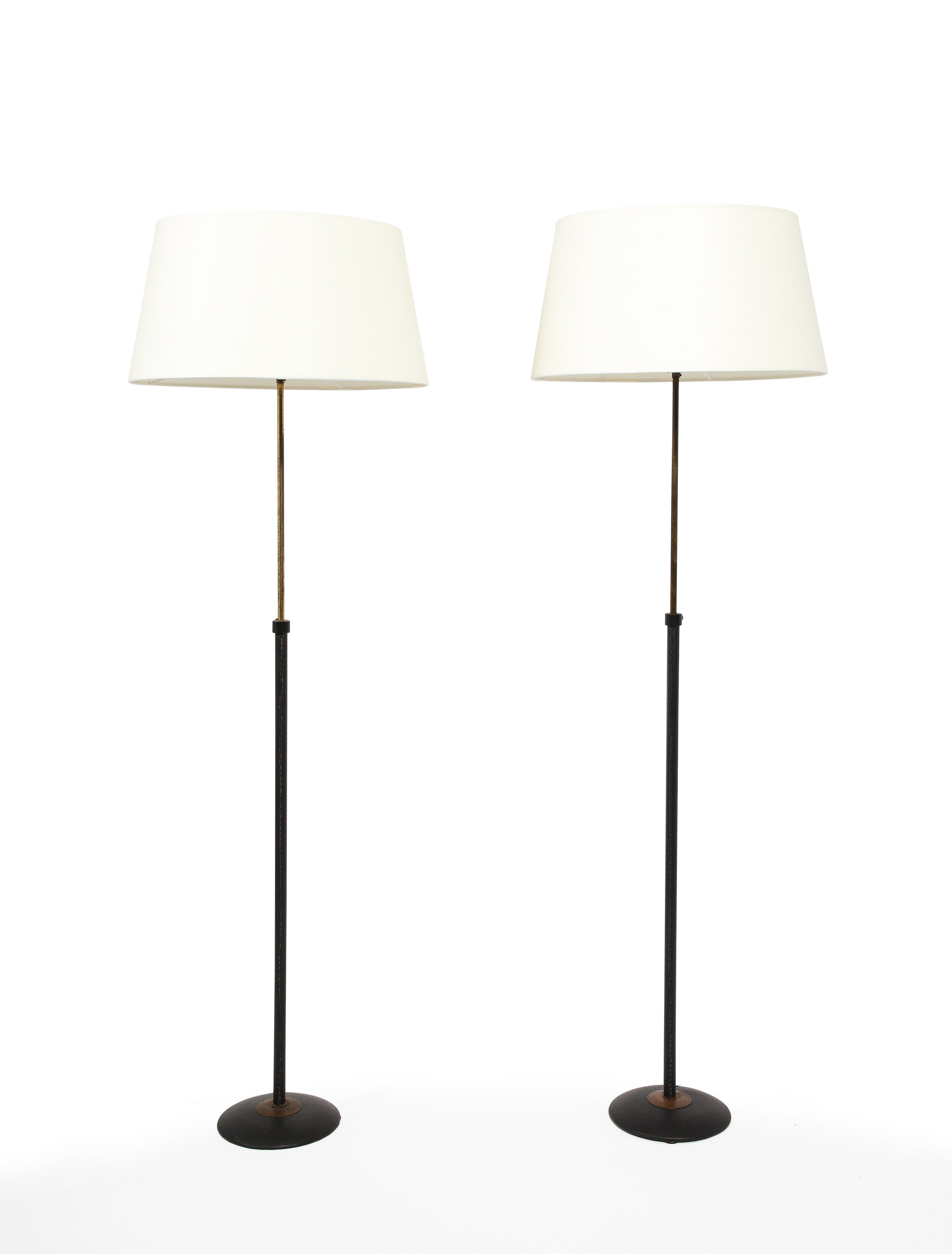 Black Leather Floor lamps