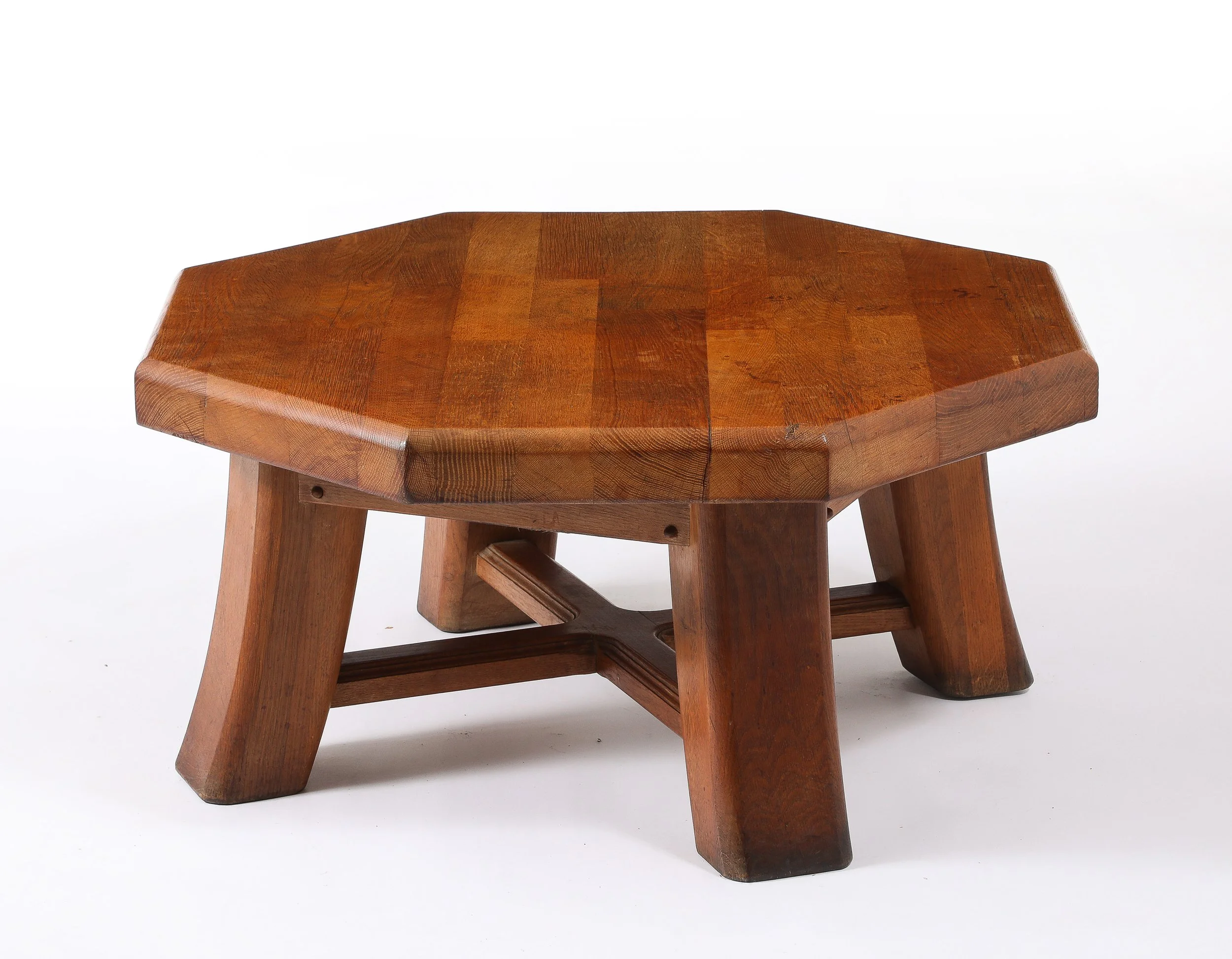 Dark Elm Octagonal Table