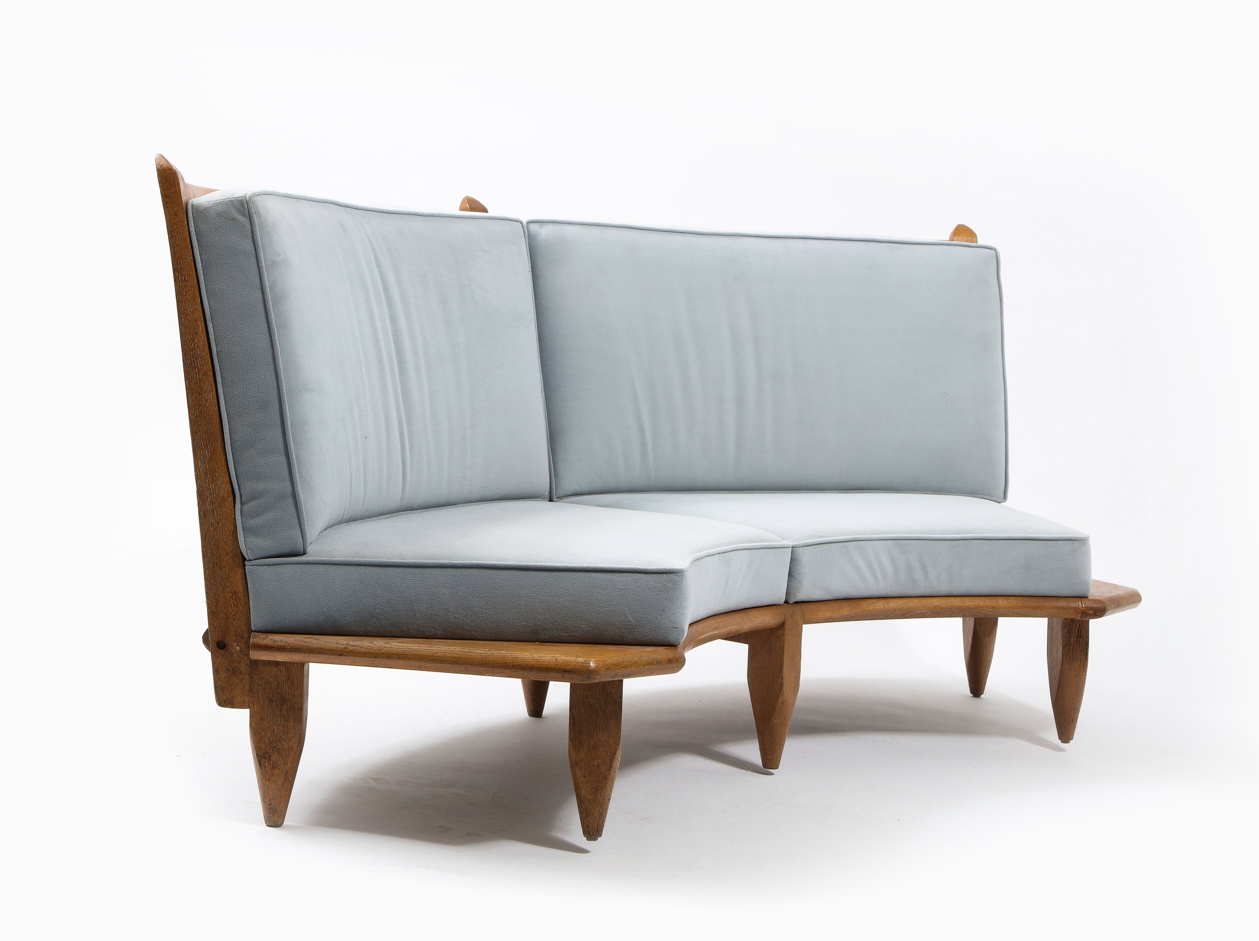 Curved Sofa By Guillerme & Chambron For Votre Maison