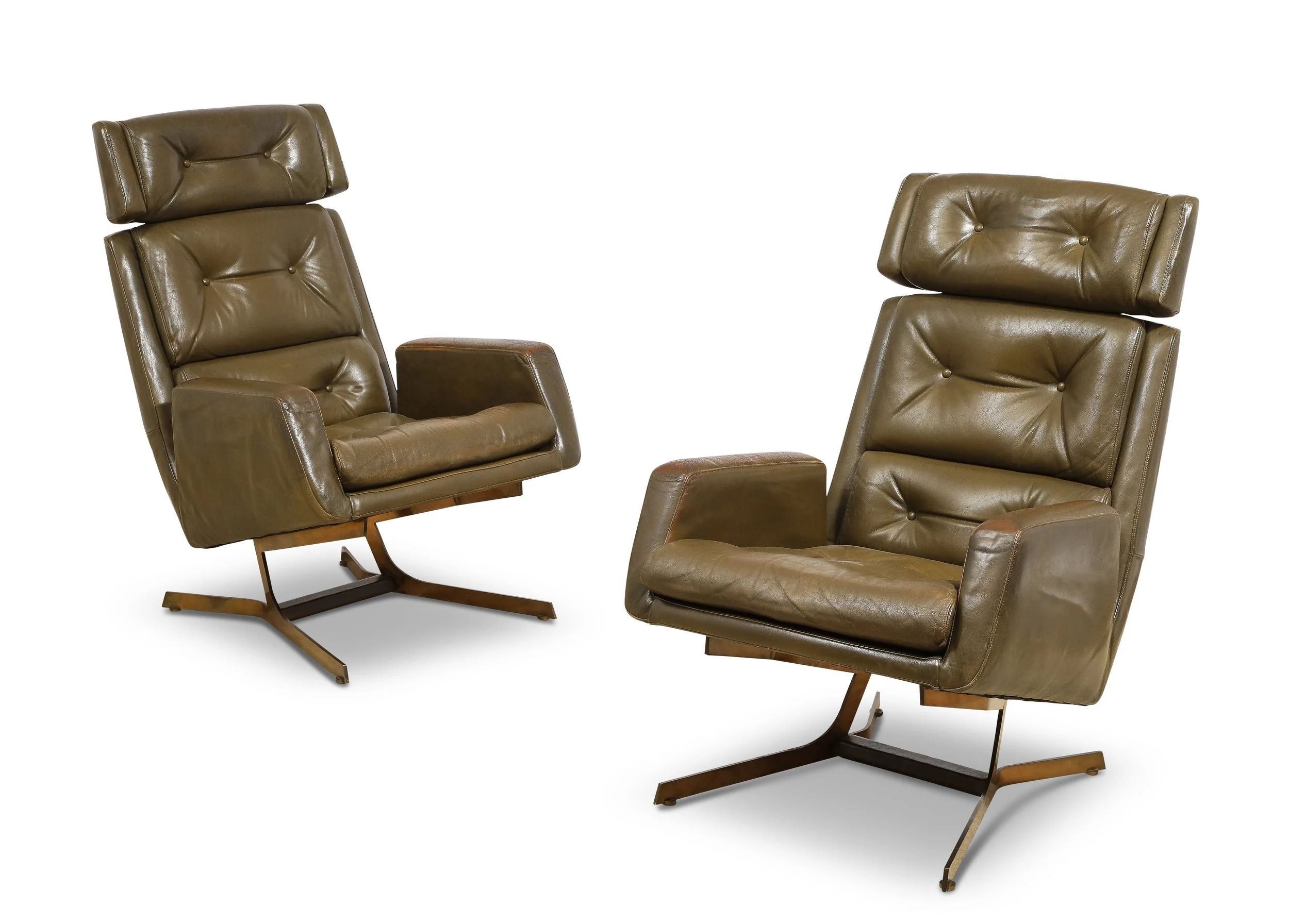 Leleu Deshaye Armchairs