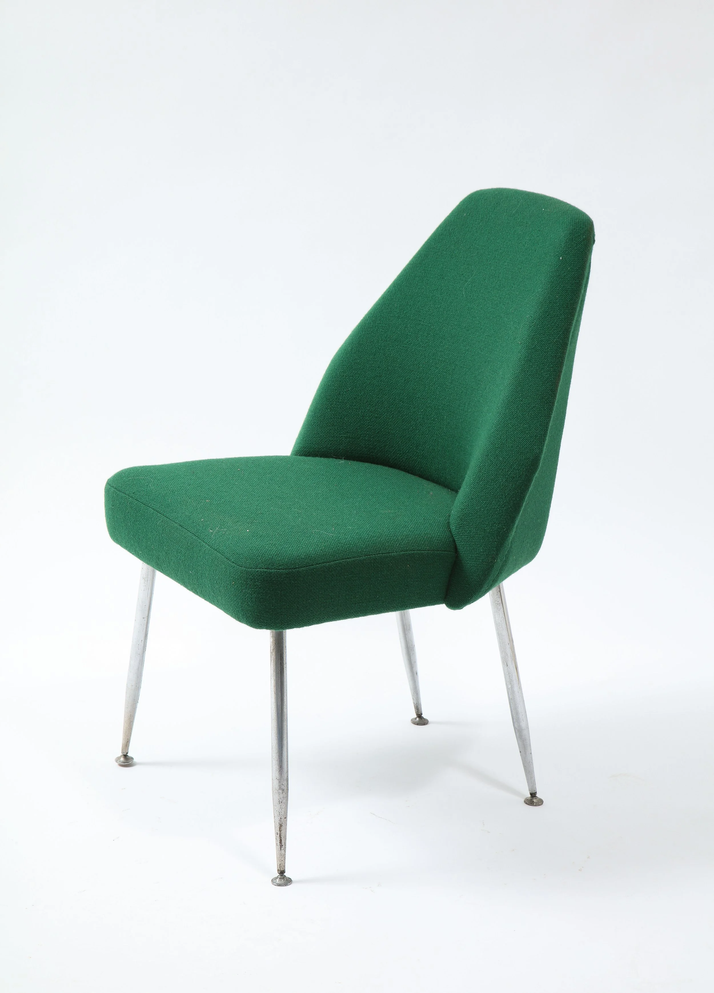 Set of Twelve Emerald "Campanula" Dining chairs by C Pagani for Arflex