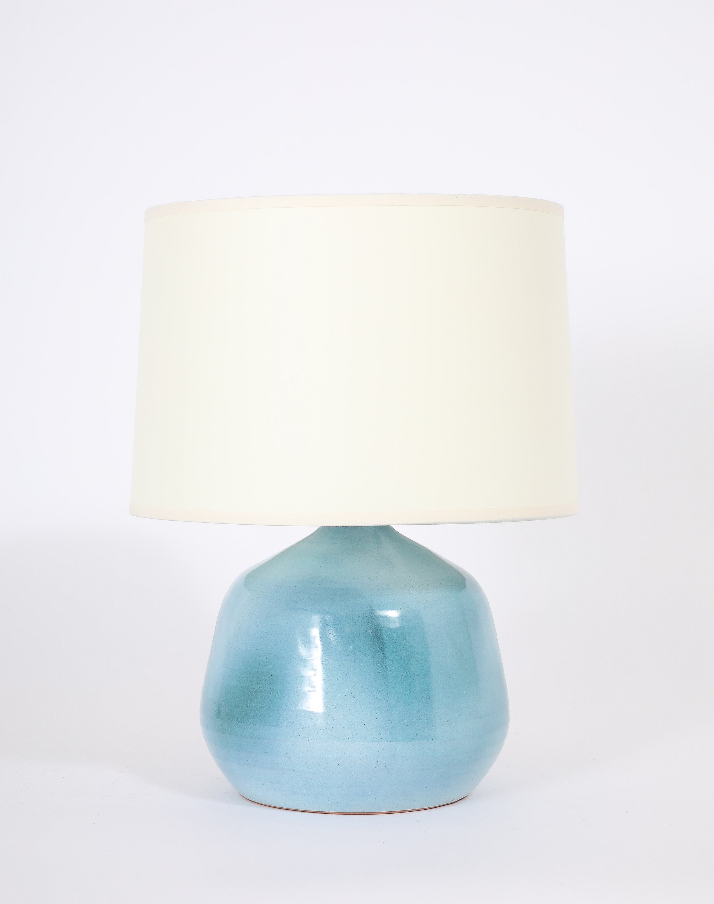 Blue Poterie du Marais Lamp