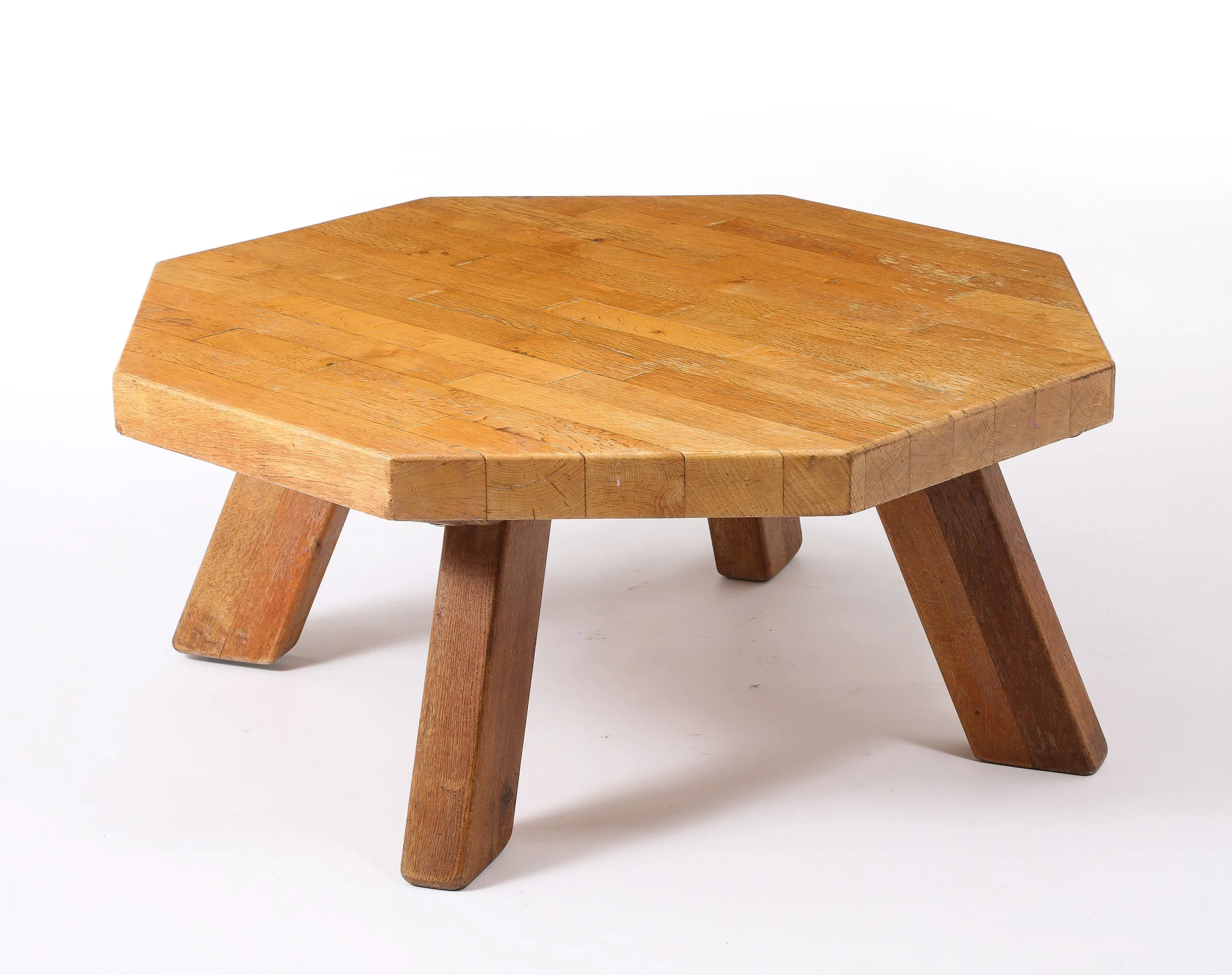 Light Elm Octagonal Coffee Table