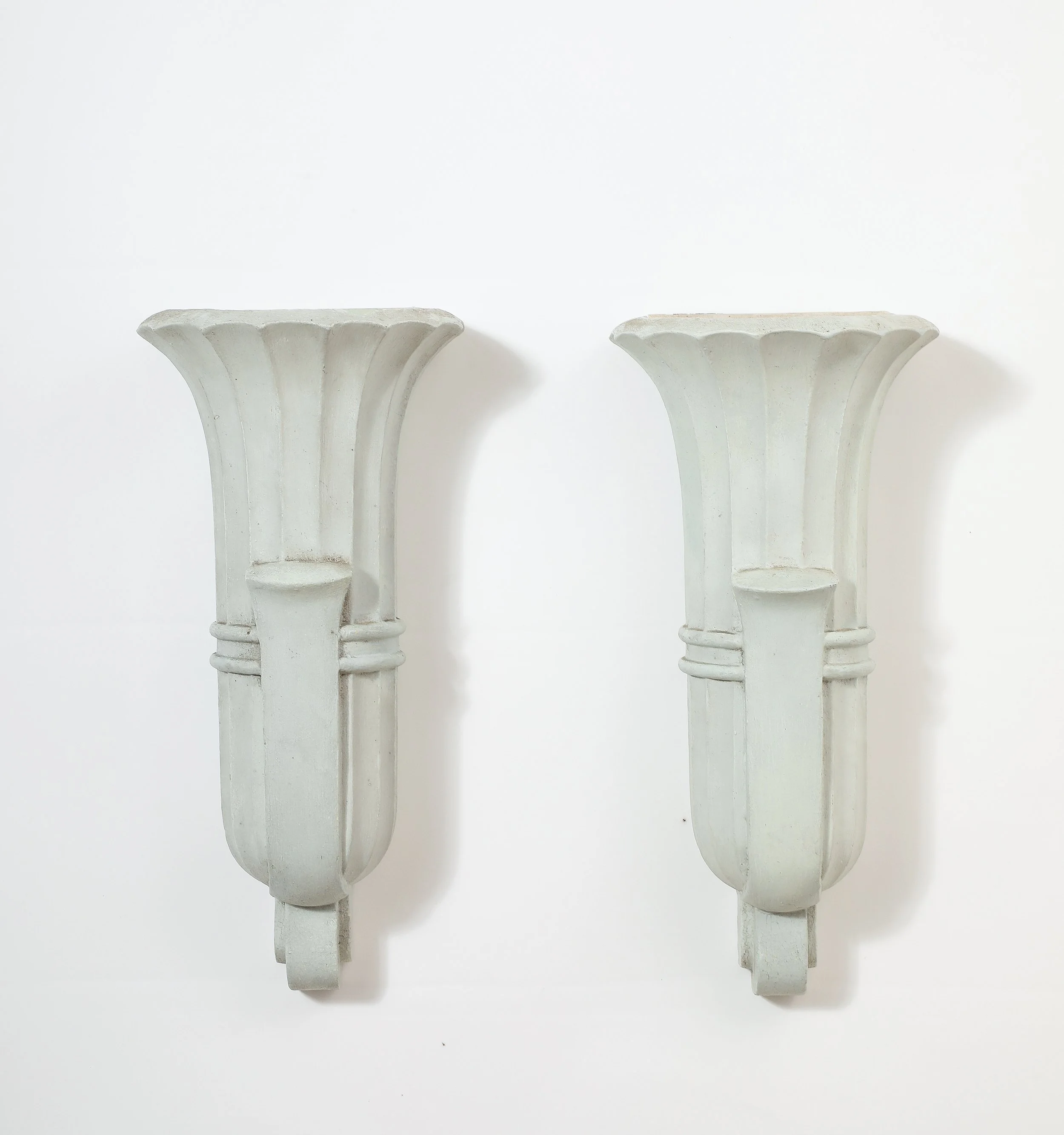 Fluted Plaster Sconces