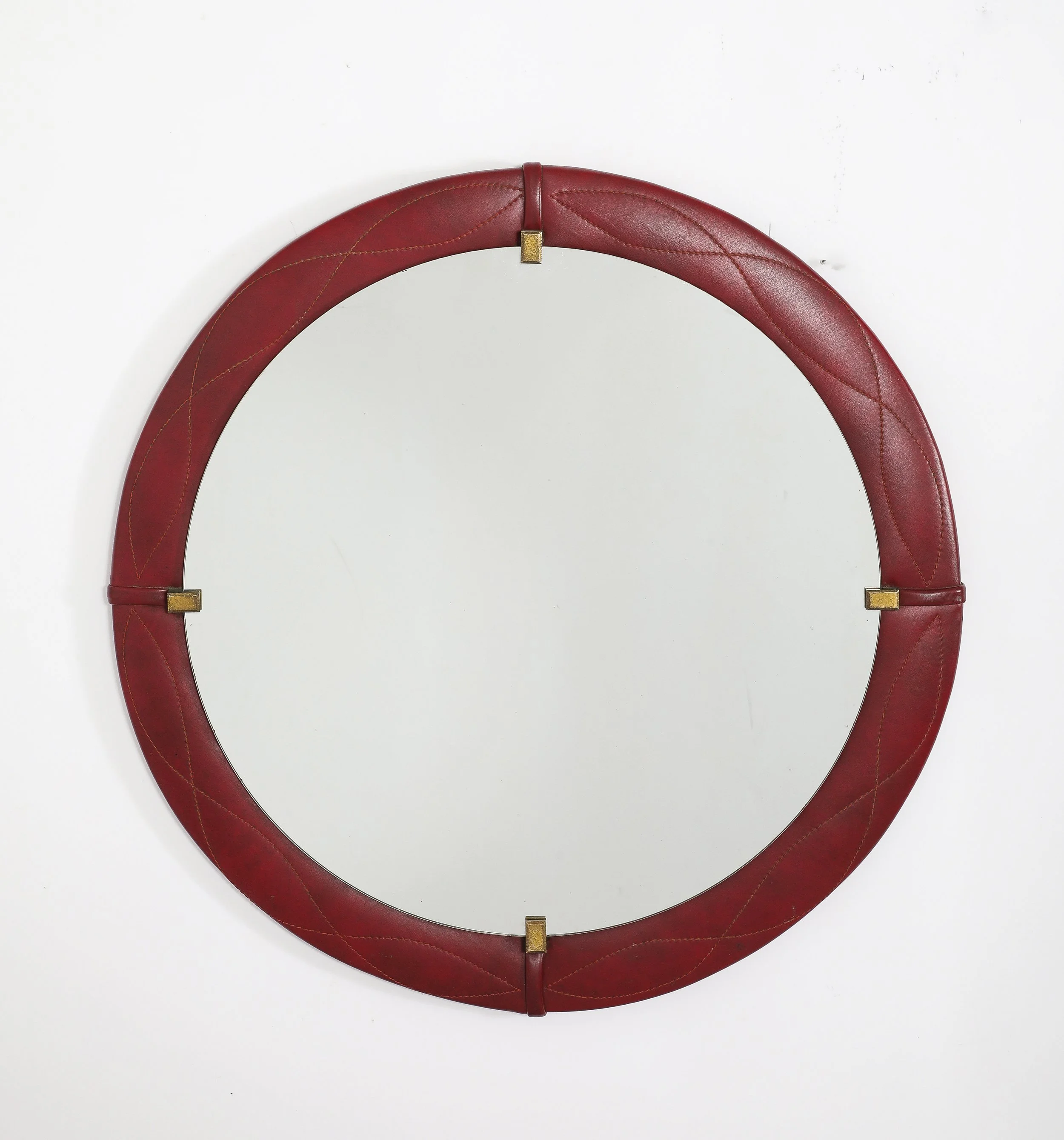 Leatherette Mirror