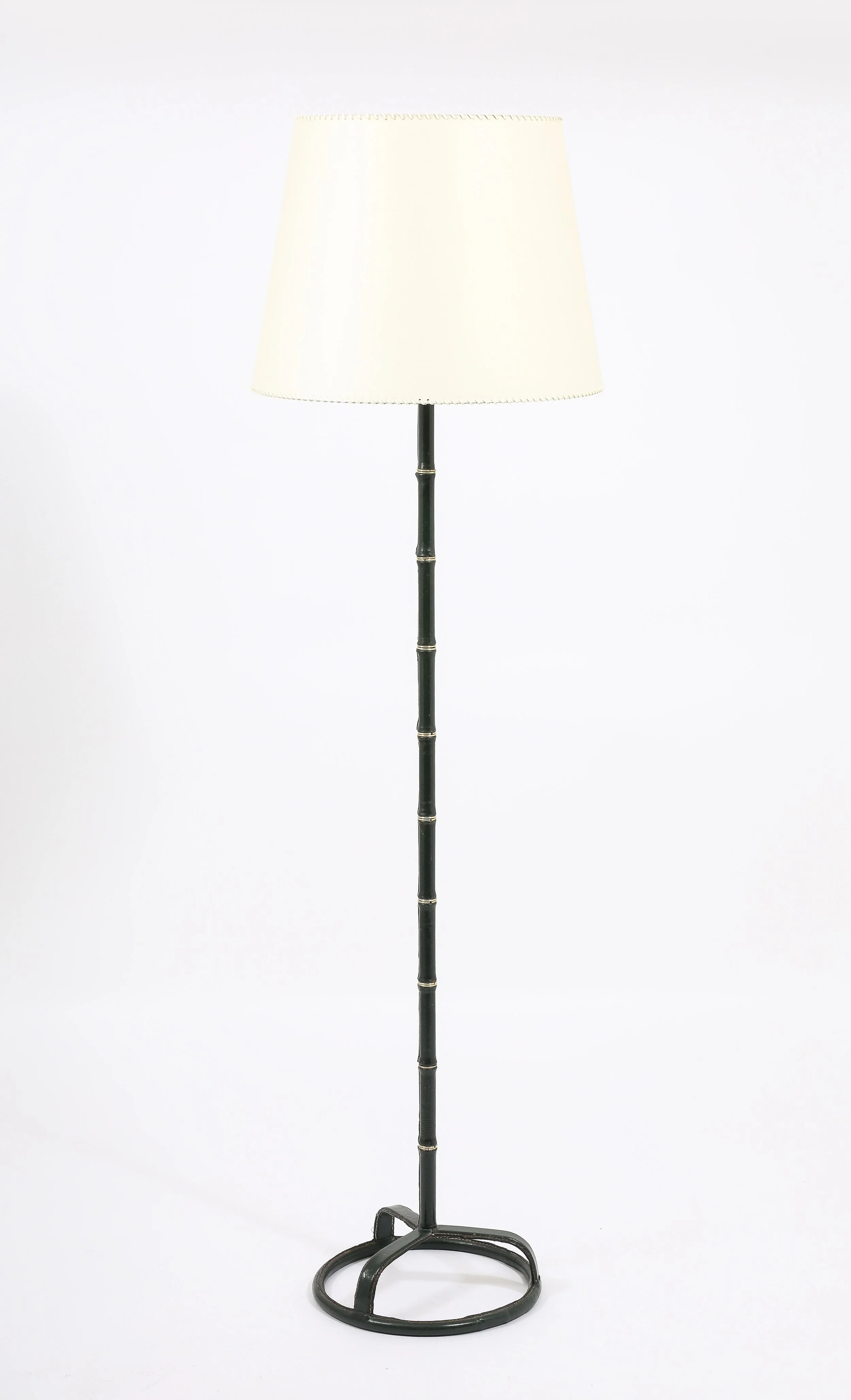 Jacques Adnet Green Floor Lamp