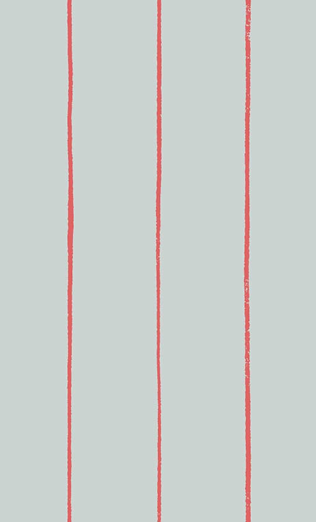 Cropped mint grey pattern with guava pink pinstripes and subtle texture