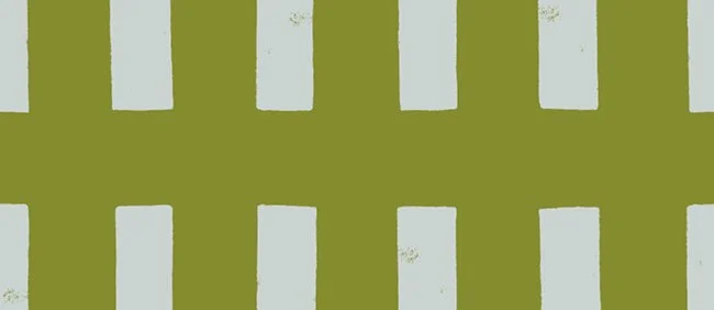 Seamless avocado green pattern with textured mint grey rectangles in a grid