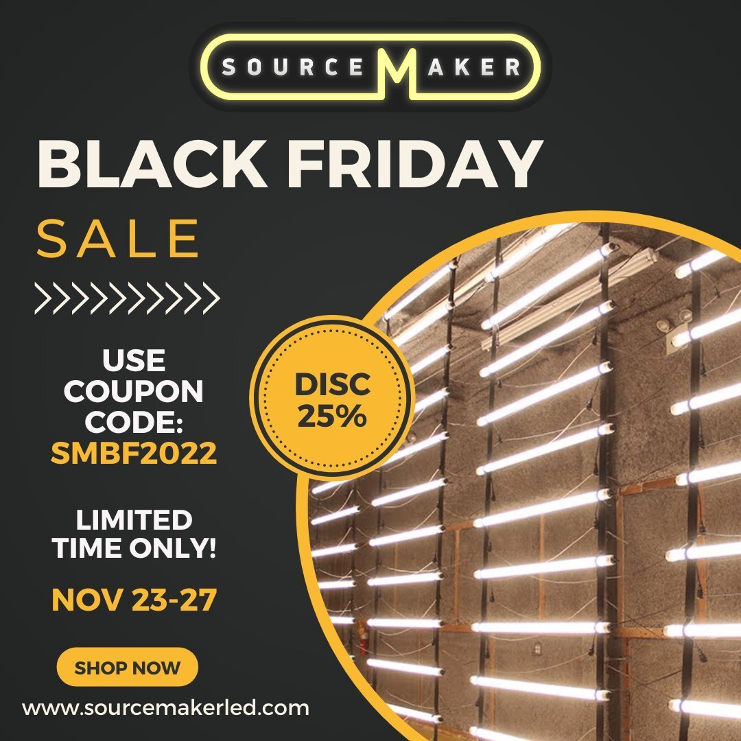 Sourcemaker is offering 25% off LED Blankets, LED Tubes, and LED Ribbon Products this Back Friday! For a limited time only use our coupon code SMBF2022 to access this great deal. #BlackFridaySale #Sourcemaker #filmlighting #filmmakers #setlighting #L