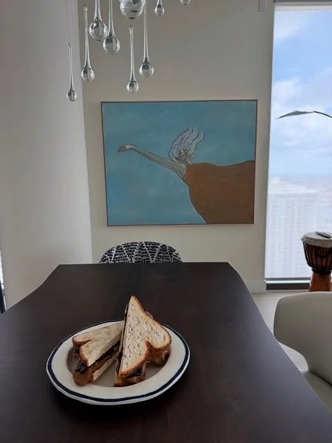 One of my favorite things is seeing my art hung in its new space. So happy to see &ldquo;My Surrender&rdquo; in her new home.