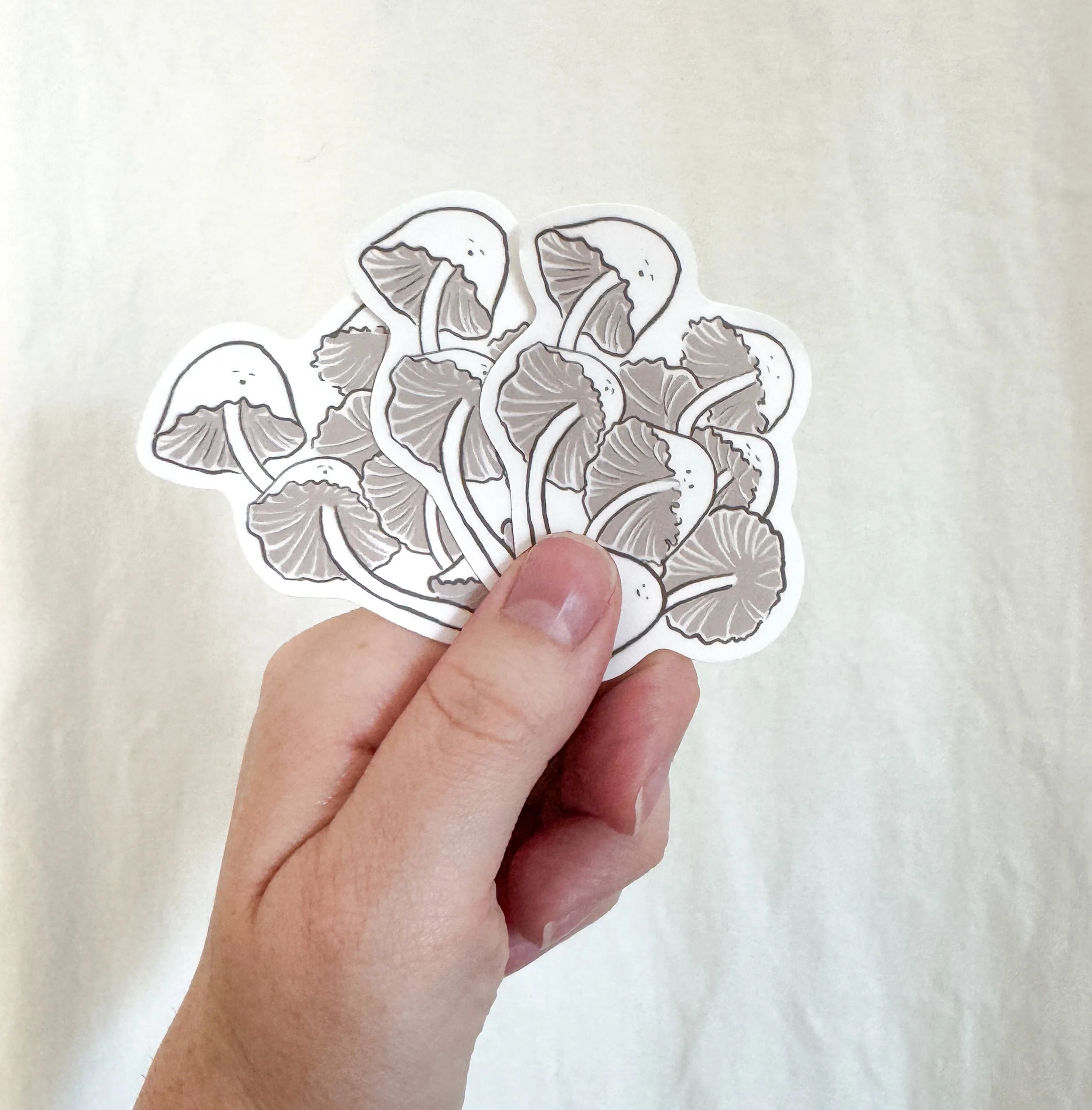 Smiling Mushroom 2" Vinyl Sticker