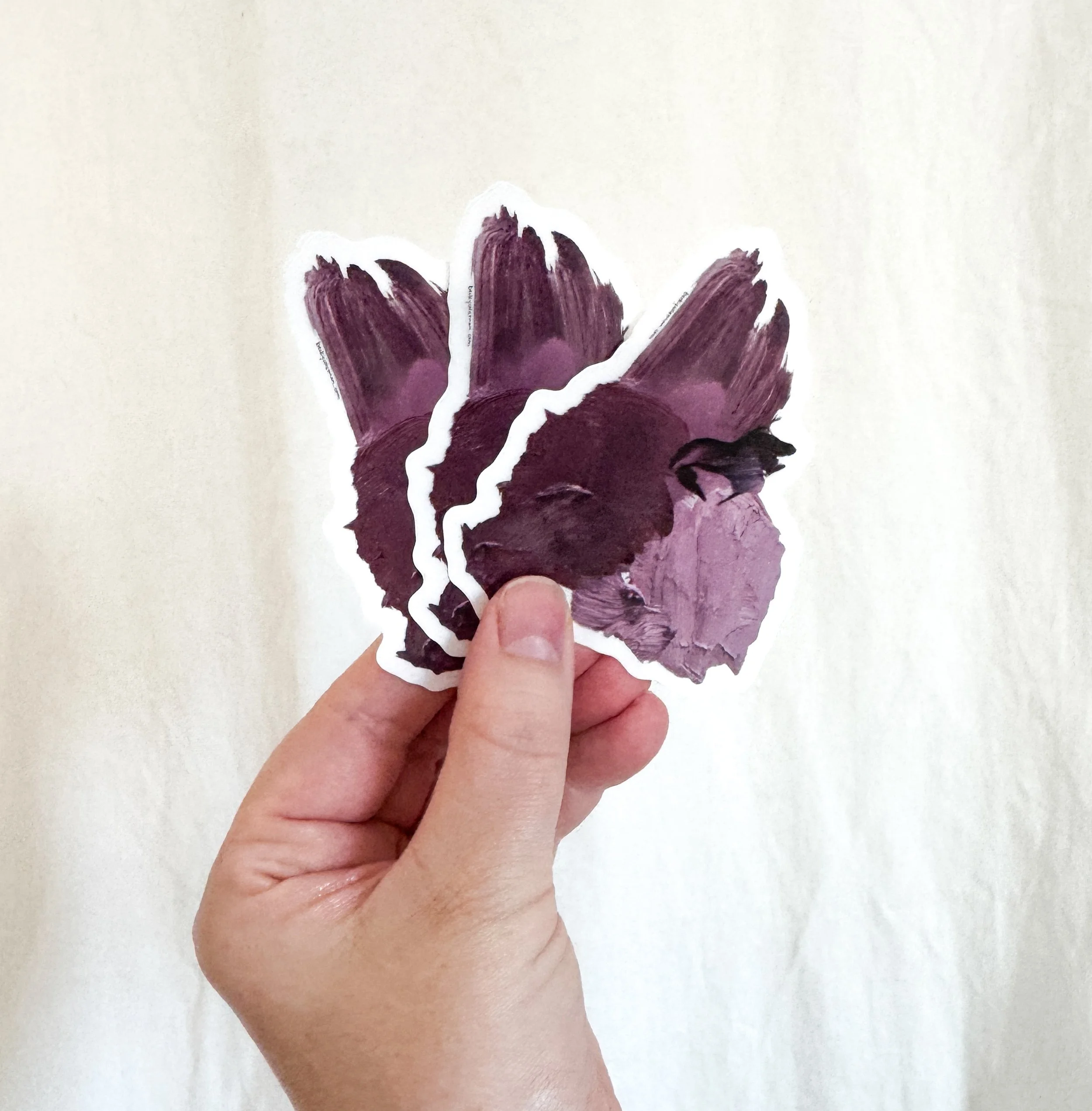 Paint Palette 2x3" Clear Vinyl Sticker