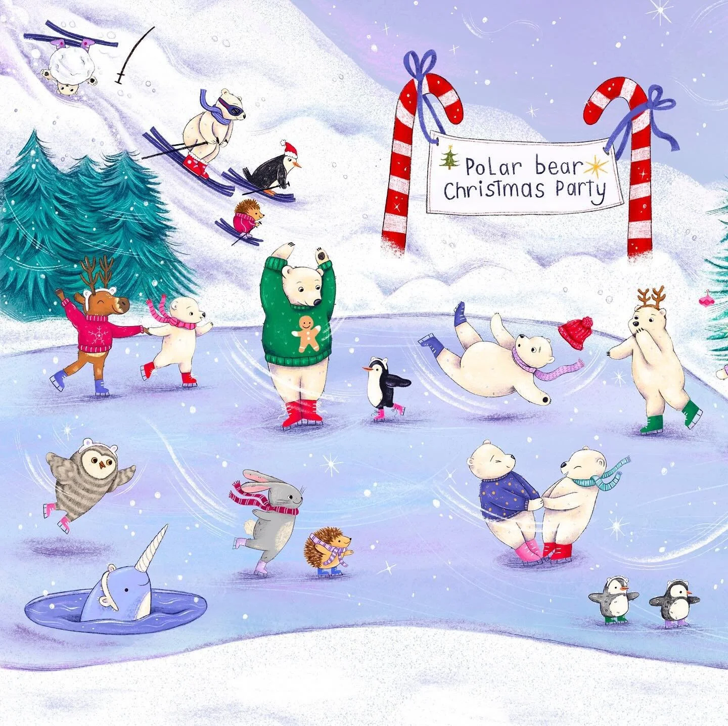 🐻&zwj;❄️ 🐧 🎅 ⛄️ Christmas party time ⛄️🎅🐧🐻&zwj;❄️

#digitalillustration #digitalart #digitaldrawing #digitalpainting #procreate #procreateart #ipadart #ipadpro #applepen #instaartist #discoverunder1k #editorialillustration #digitalsketch #child