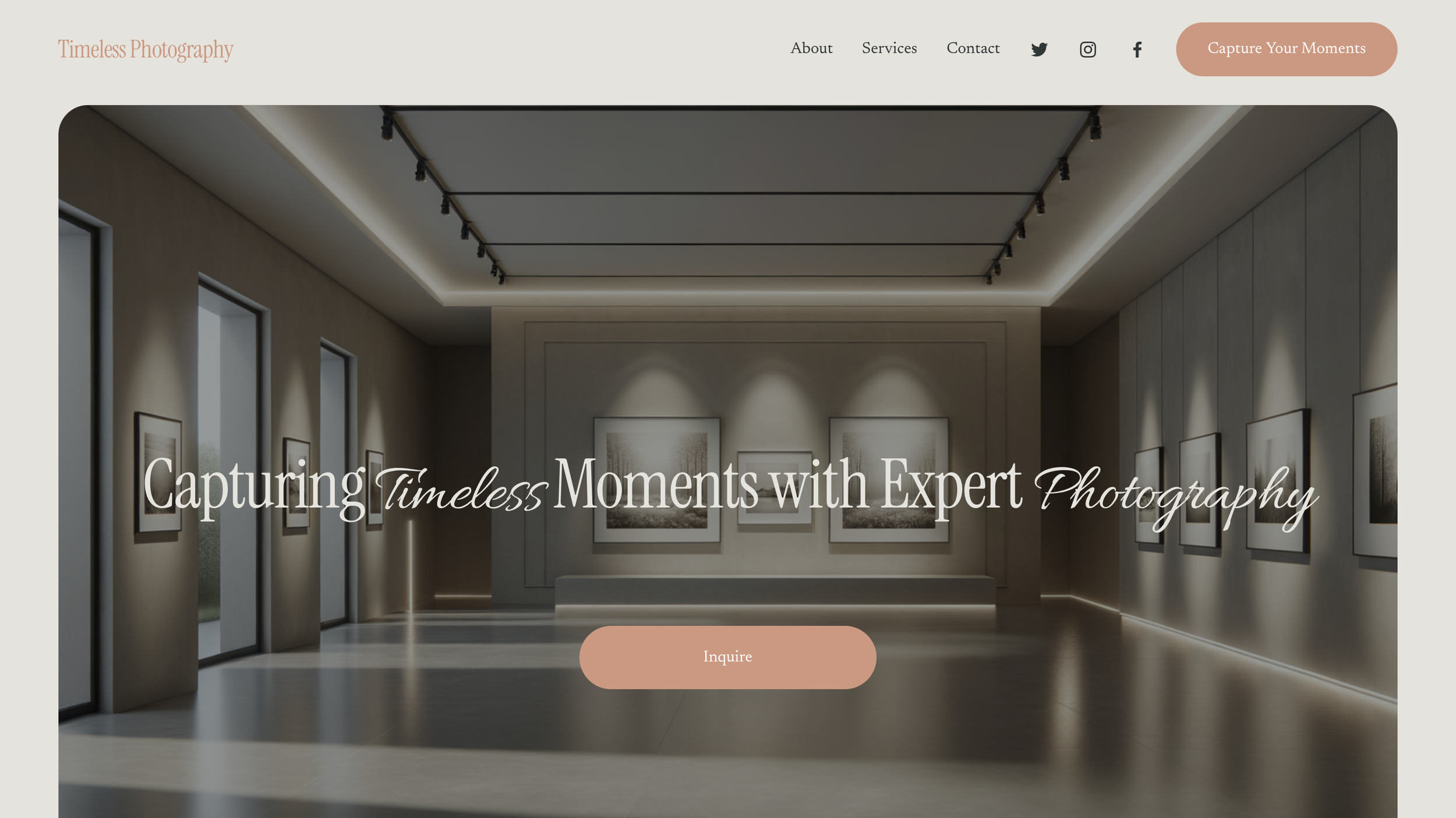 Photographer  SquareSpace 7.1 Template