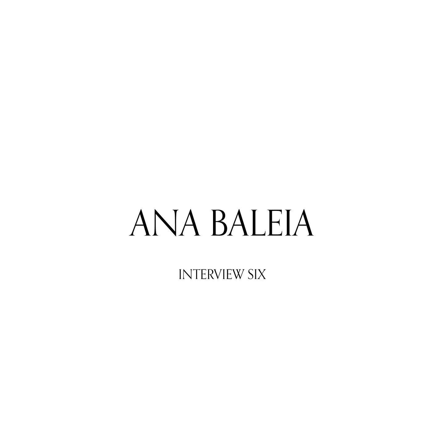 Plato is happy to present INTERVIEW SIX. For this sixth interview we focused on Ana Baleia @ana__baleia 

Check the full interview, both in English and Portuguese, in our website (link in BIO).