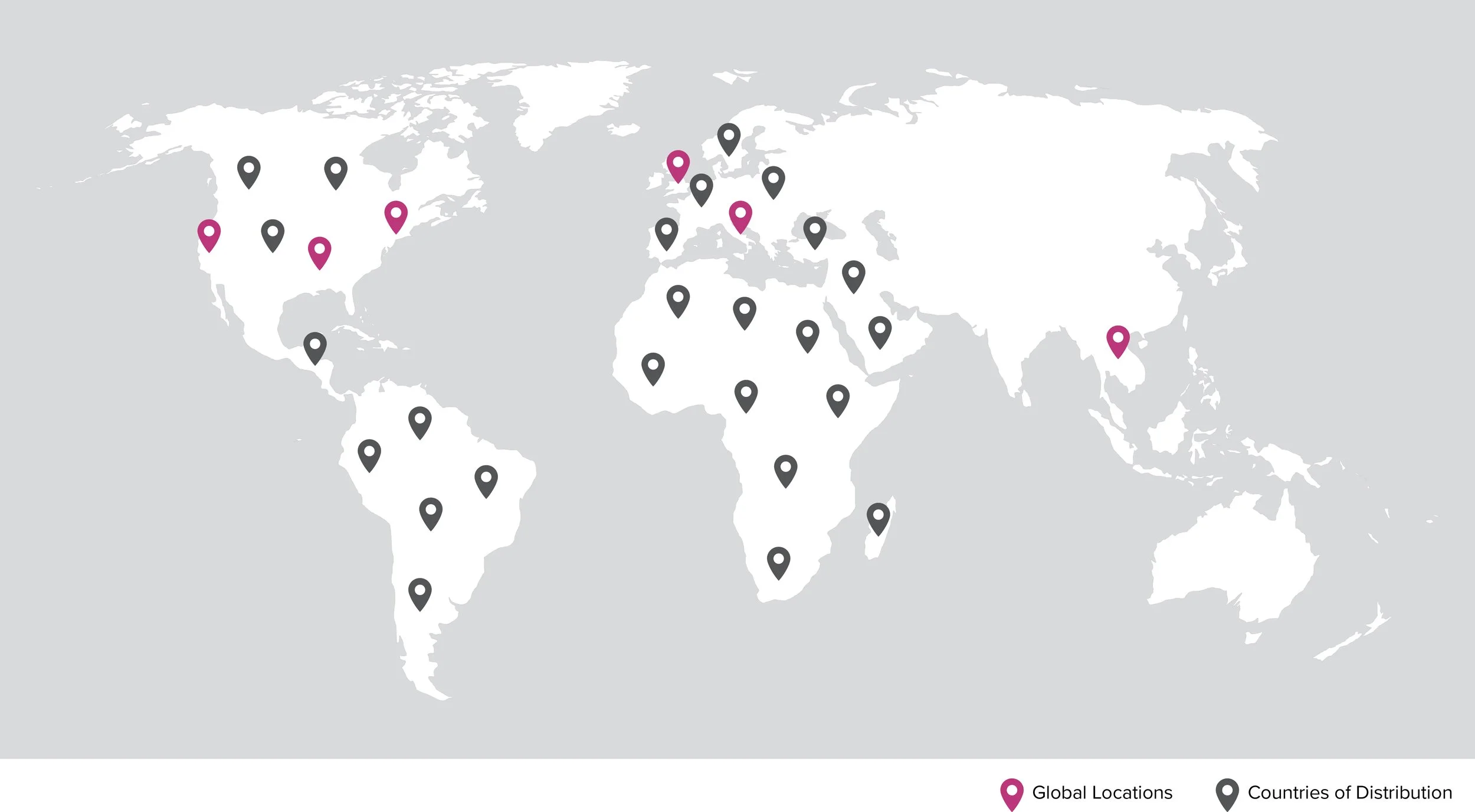 Global locations map