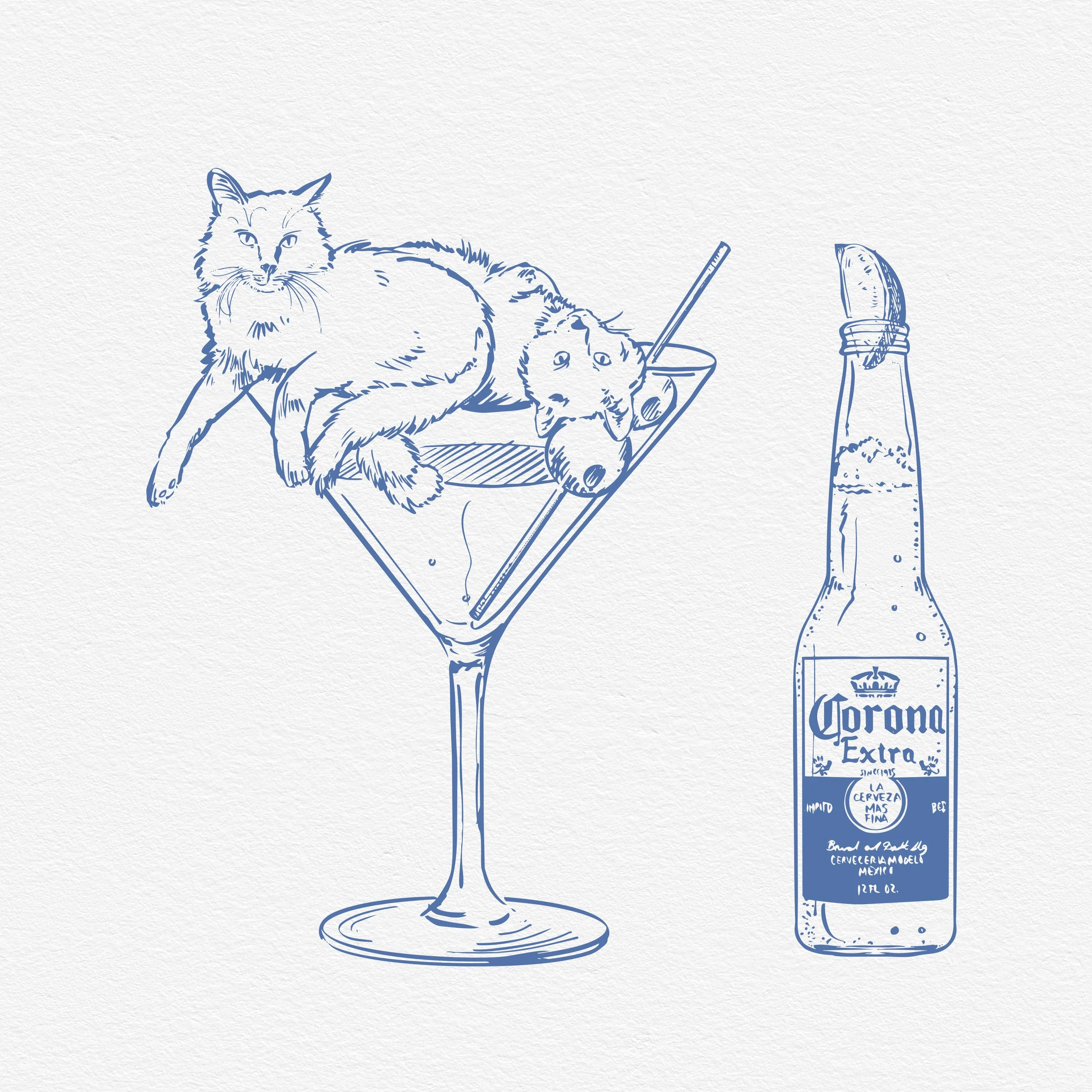 Cats in Martini and Corona.jpg