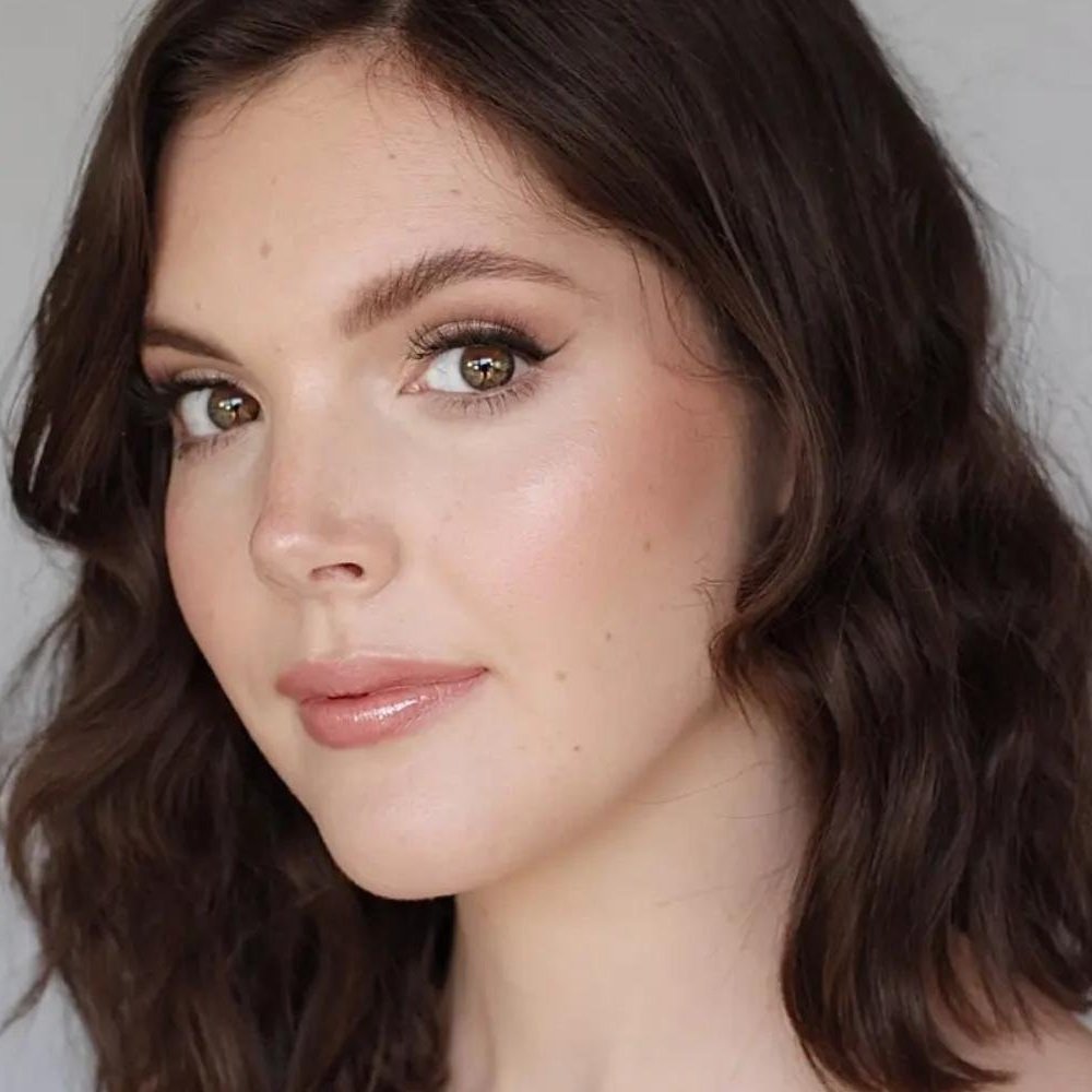 Full-face bridesmaid glam tailored to your wedding look. Optional contour and hair styling add-on. #BridalPartyGlam #CreatedbyAriel
