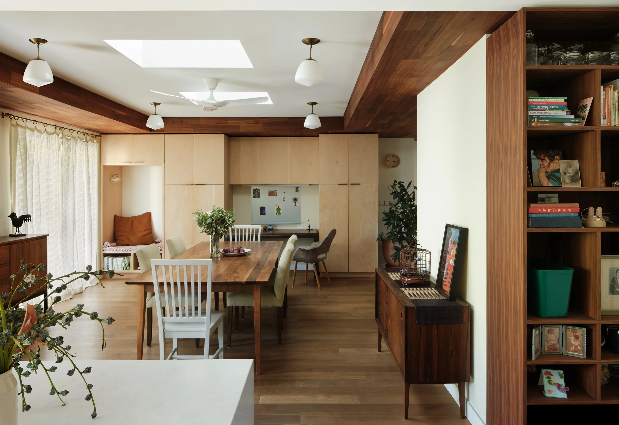 Millwork and case work in dining area