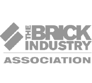 Brick Industry Association logo in black and white.