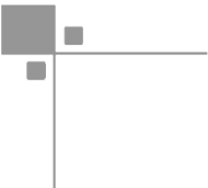 Abstract geometric perpendicular lines with gray squares.