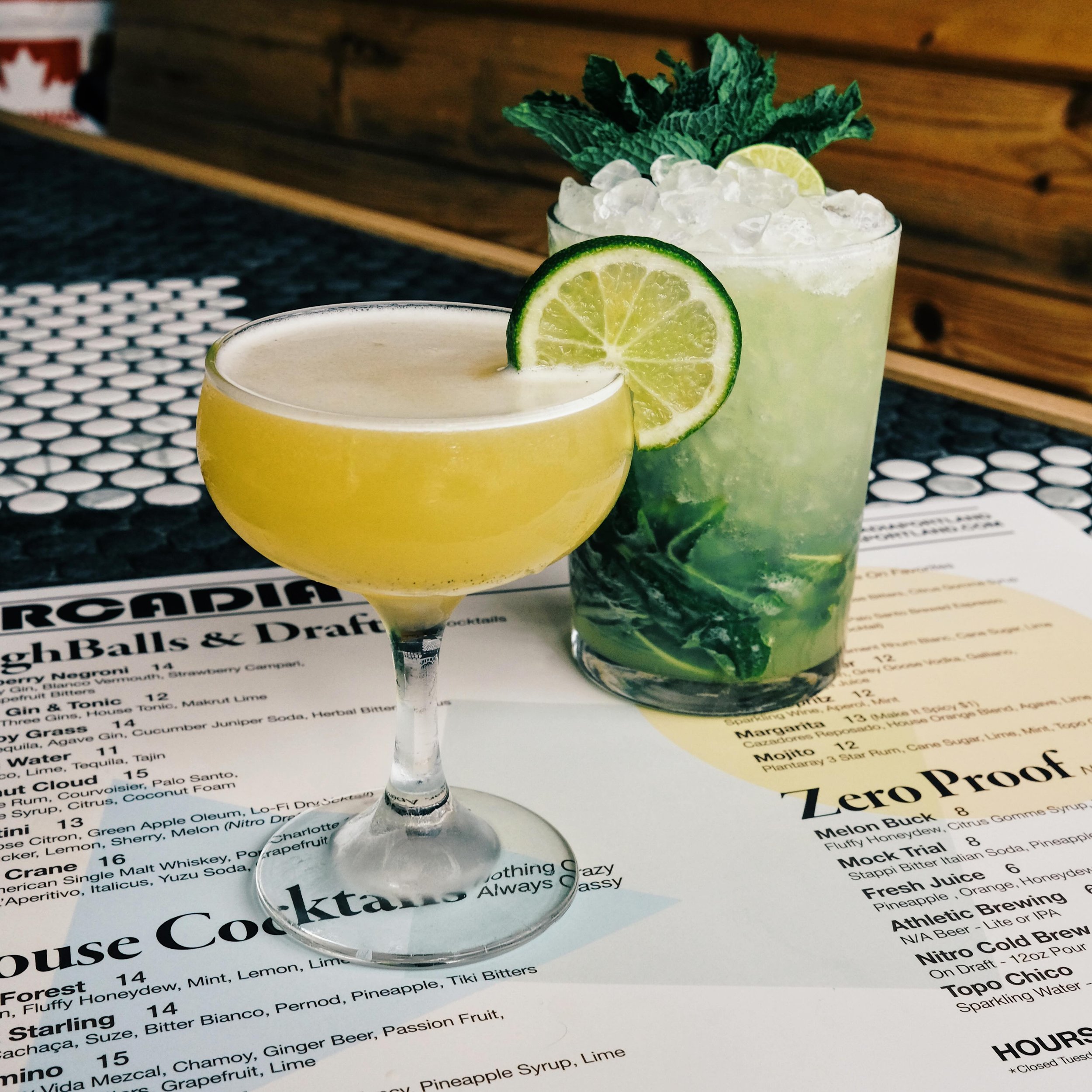 *New Menu Watch* The National Cocktail Service has issued a New Menu Watch currently in effect at Arcadia. Residents are strongly encouraged to sip through this weekend. Currently at a Category 3, these drinks are expected to get stronger as 5pm appr