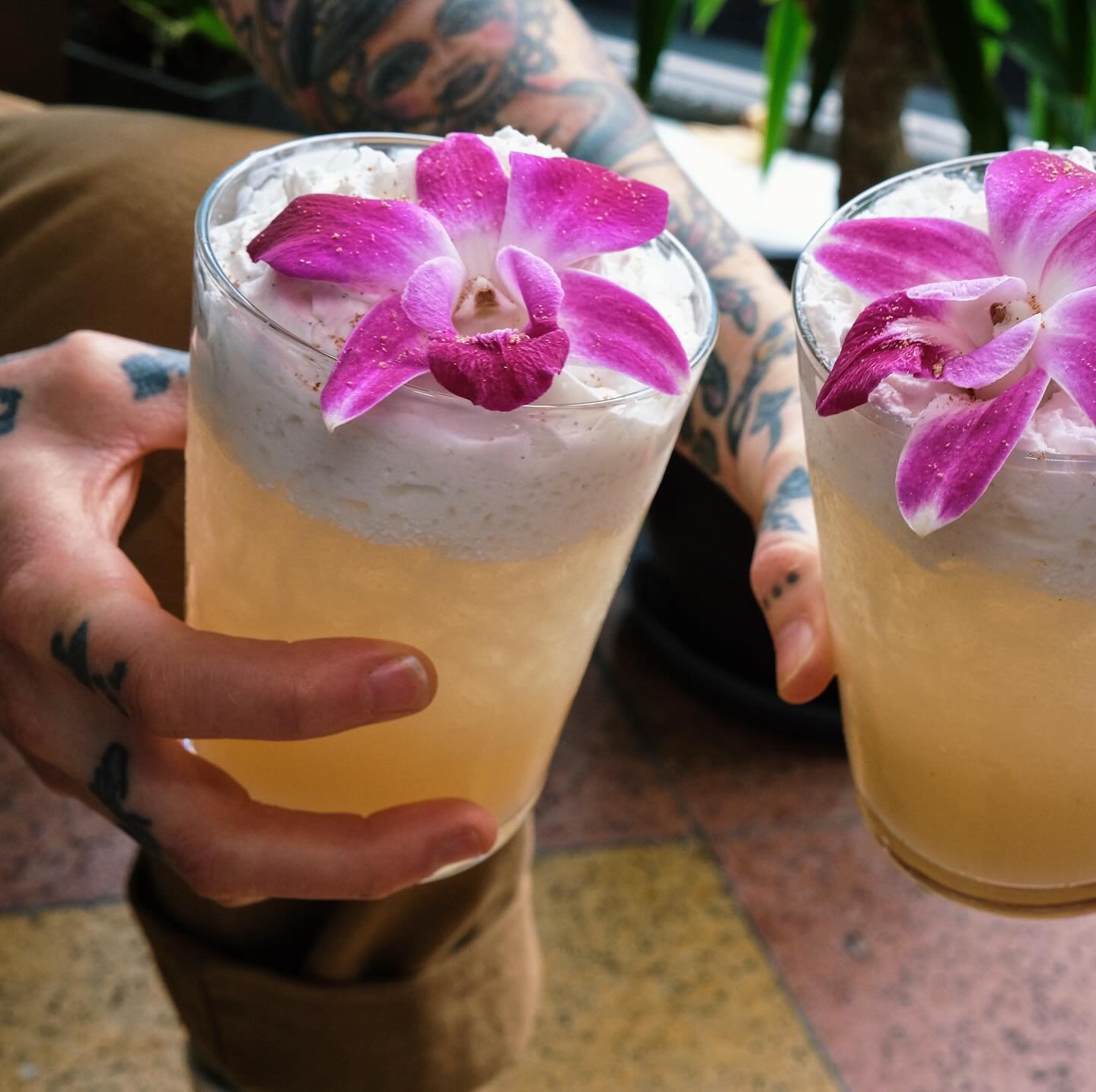 Coconut Cloud hit the menu this week. Our very first Pina Colada variation and the wait was damn worth it.  #🍍#🥥 @courvoisier #portlandmaine