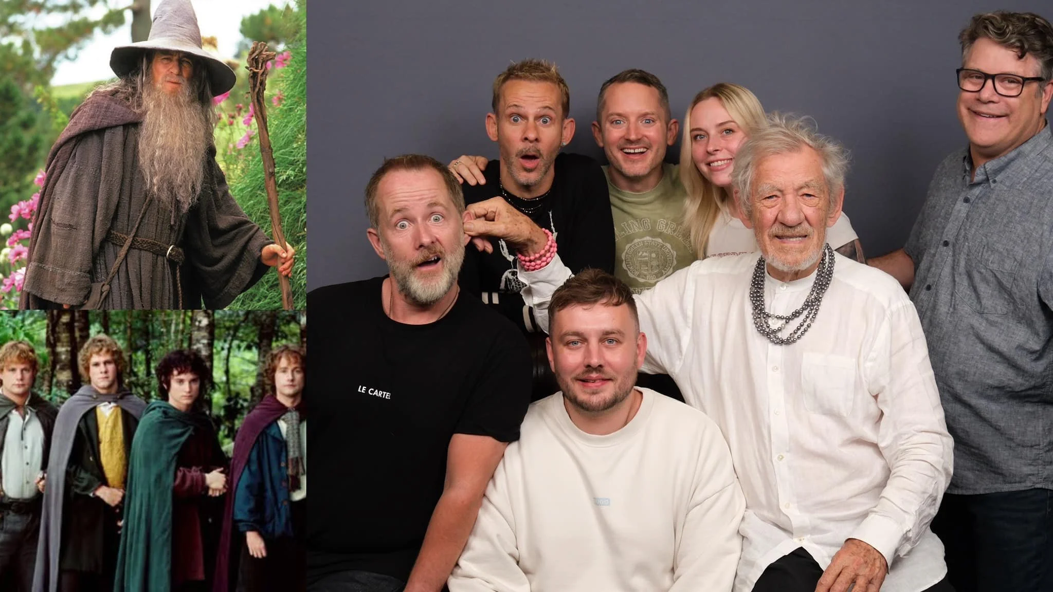 Had to get a photo.. a true once in a lifetime opportunity! πΈ
Was awesome to meet Sir Ian McKellen, Elijah Wood, Sean Astin, Dominic Monaghan & Billy Boyd. 
Gandalf and the hobbits! π§‍βοΈπ