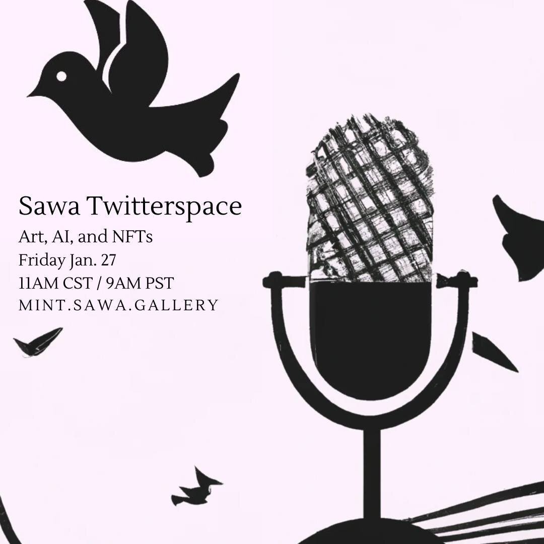 Join us this Friday (Jan. 27) on our Twitterspace as we delve into the impact of AI on the art industry and the potential role of NFTs in this new frontier. ⁠
⁠
The recent trend of AI-generated images, popularized by Lensa.ai, has sparked a conversat
