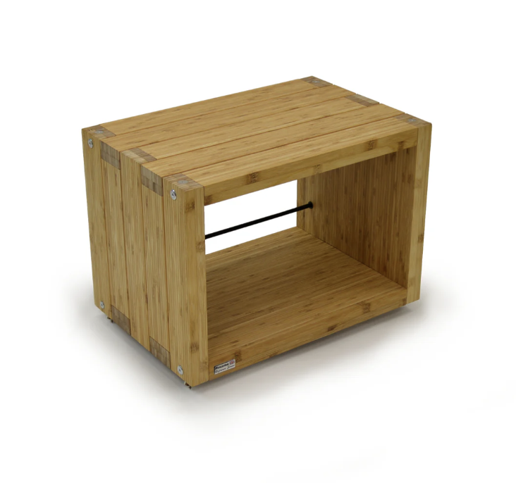 Elite Eco 24 2 shelf Vinyl Storage Module Natural Bamboo