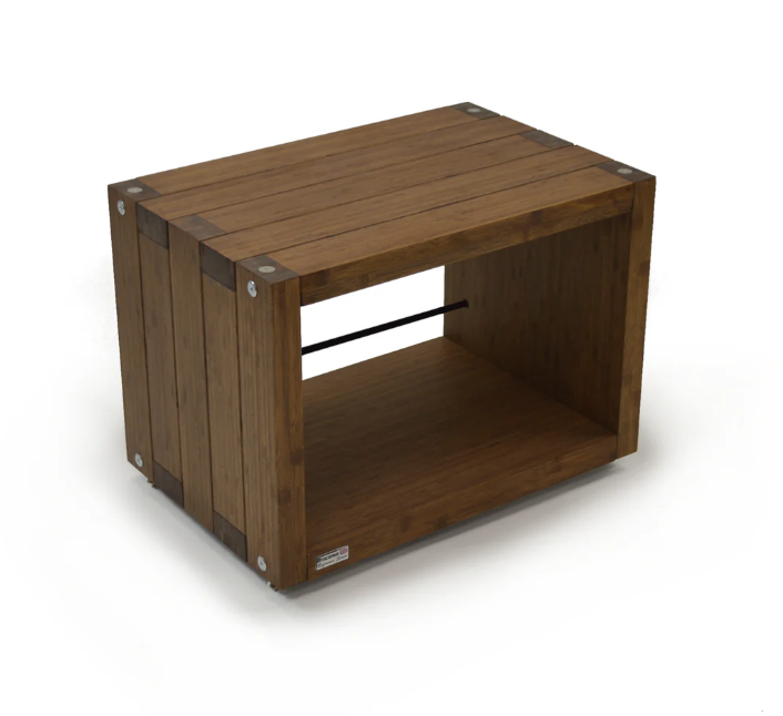 Elite Eco 24 2 shelf Vinyl Storage Module Dark Bamboo